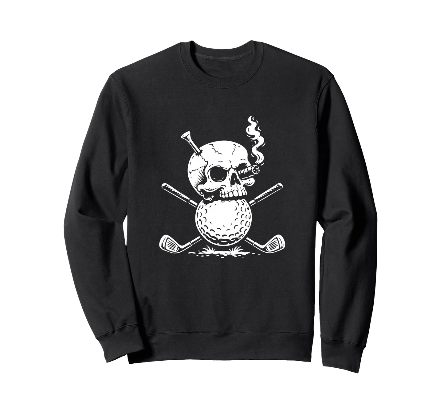 Golf Lover Skull Crossed Golf Clubs Sweatshirt - Novelty Apparel Unisex - T-Shirt, Sweatshirt, Hoodie