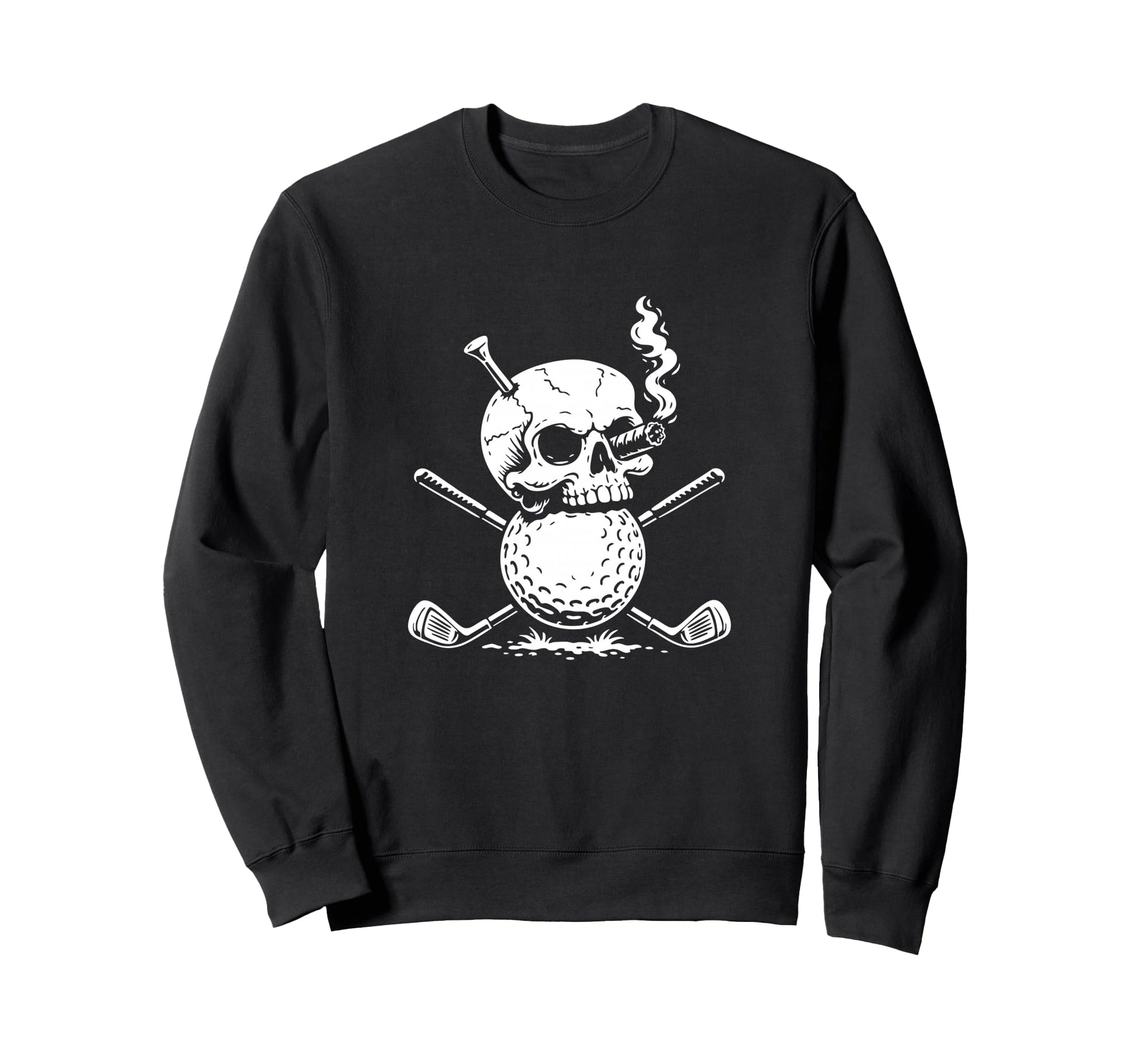 Golf Lover Skull Crossed Golf Clubs Sweatshirt - Novelty Apparel Unisex - T-Shirt, Sweatshirt, Hoodie