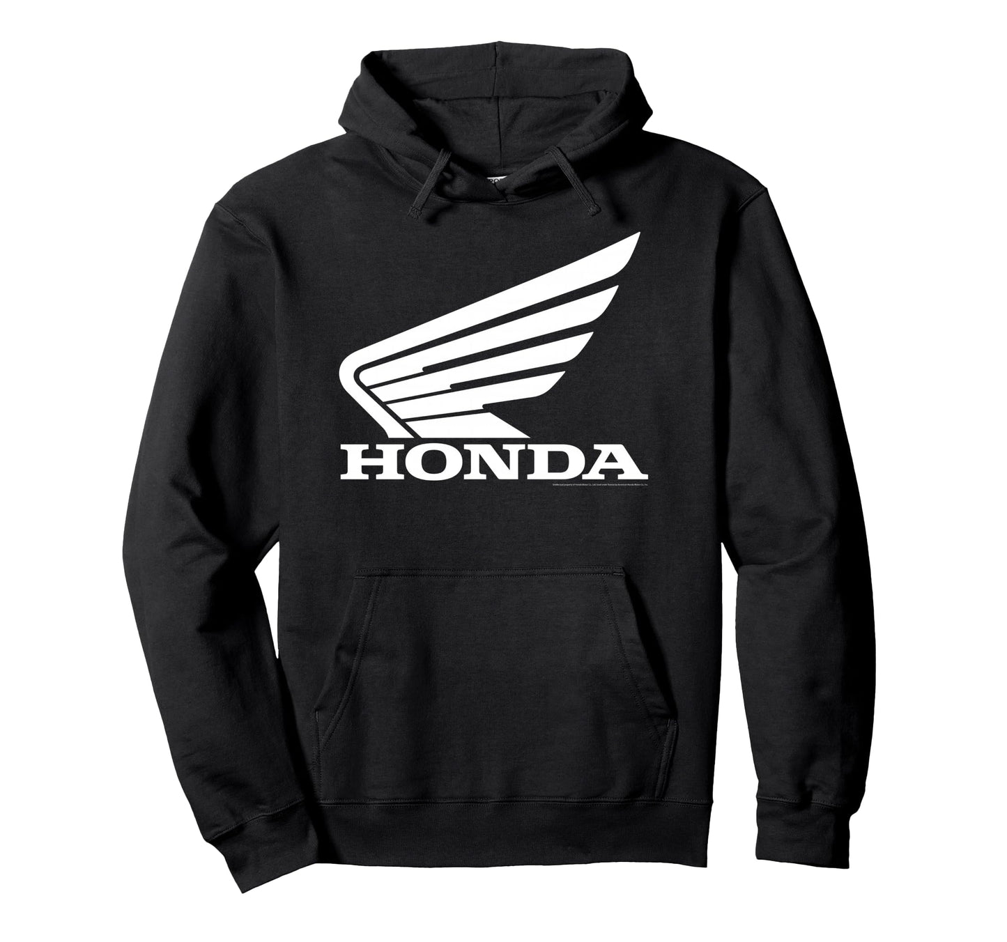 Honda Wing White Minimalist Biker Hoodie - Aesthetic Graphic Unisex - T-Shirt, Sweatshirt, Hoodie