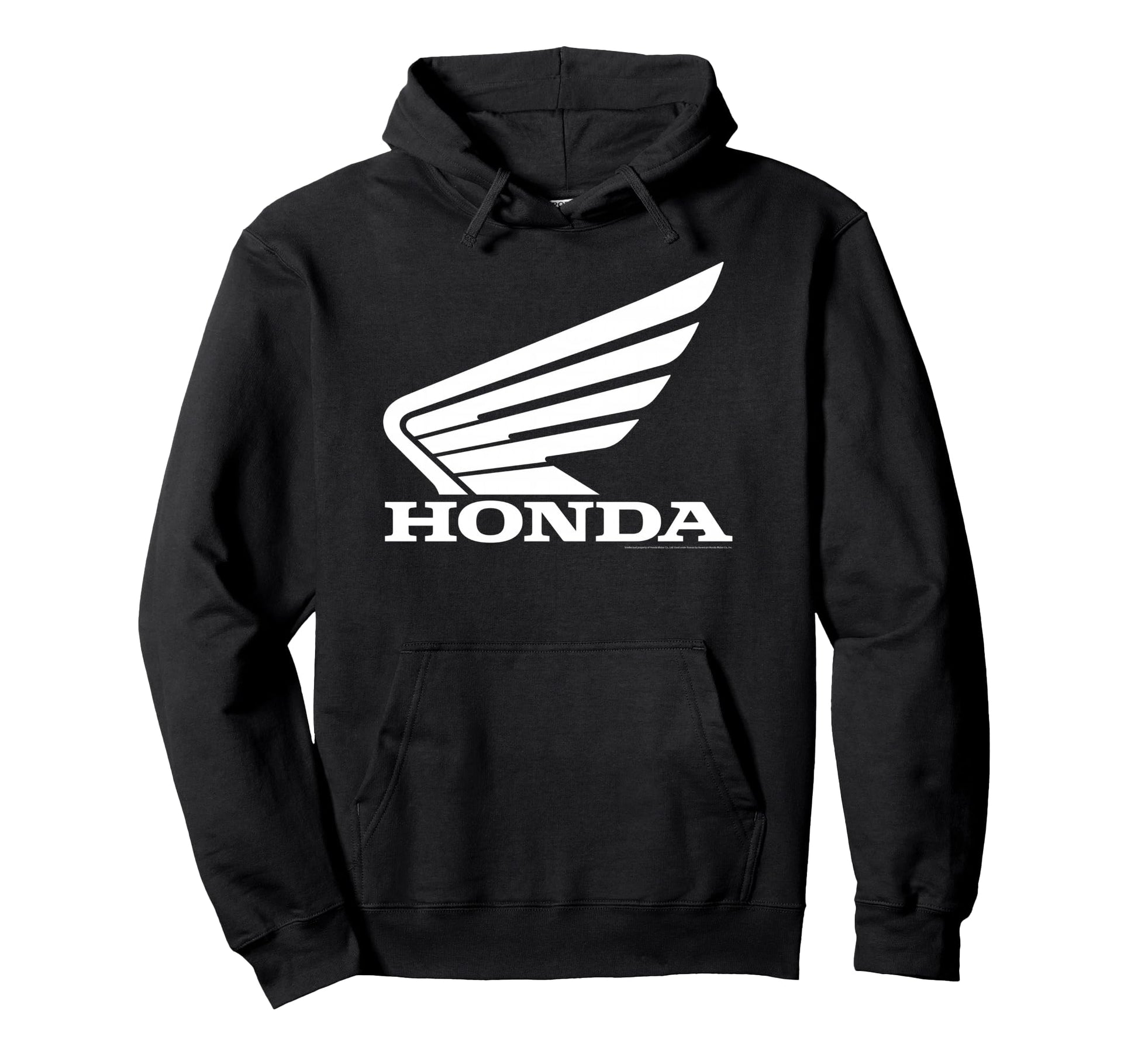 Honda Wing White Minimalist Biker Hoodie - Aesthetic Graphic Unisex - T-Shirt, Sweatshirt, Hoodie