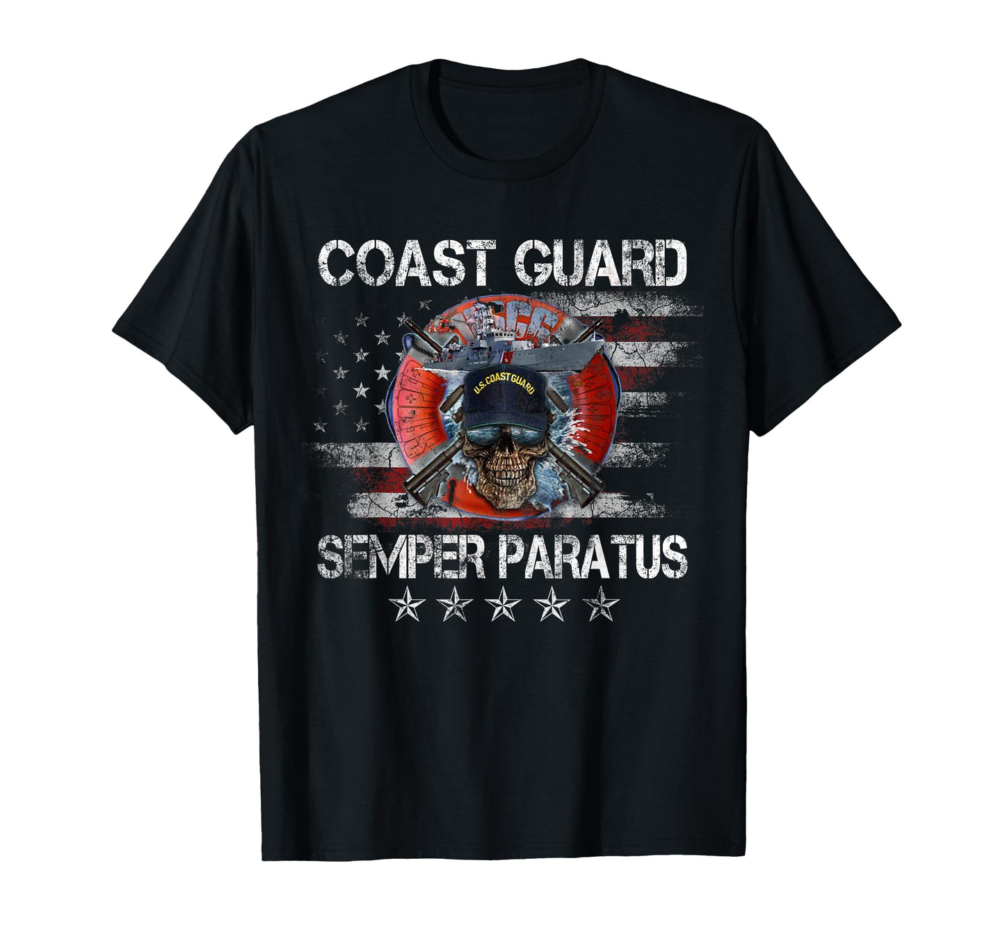 Us Coast Guard Semper Paratus Uscg Veteran T-Shirt - Novelty Apparel Unisex - T-Shirt, Sweatshirt, Hoodie