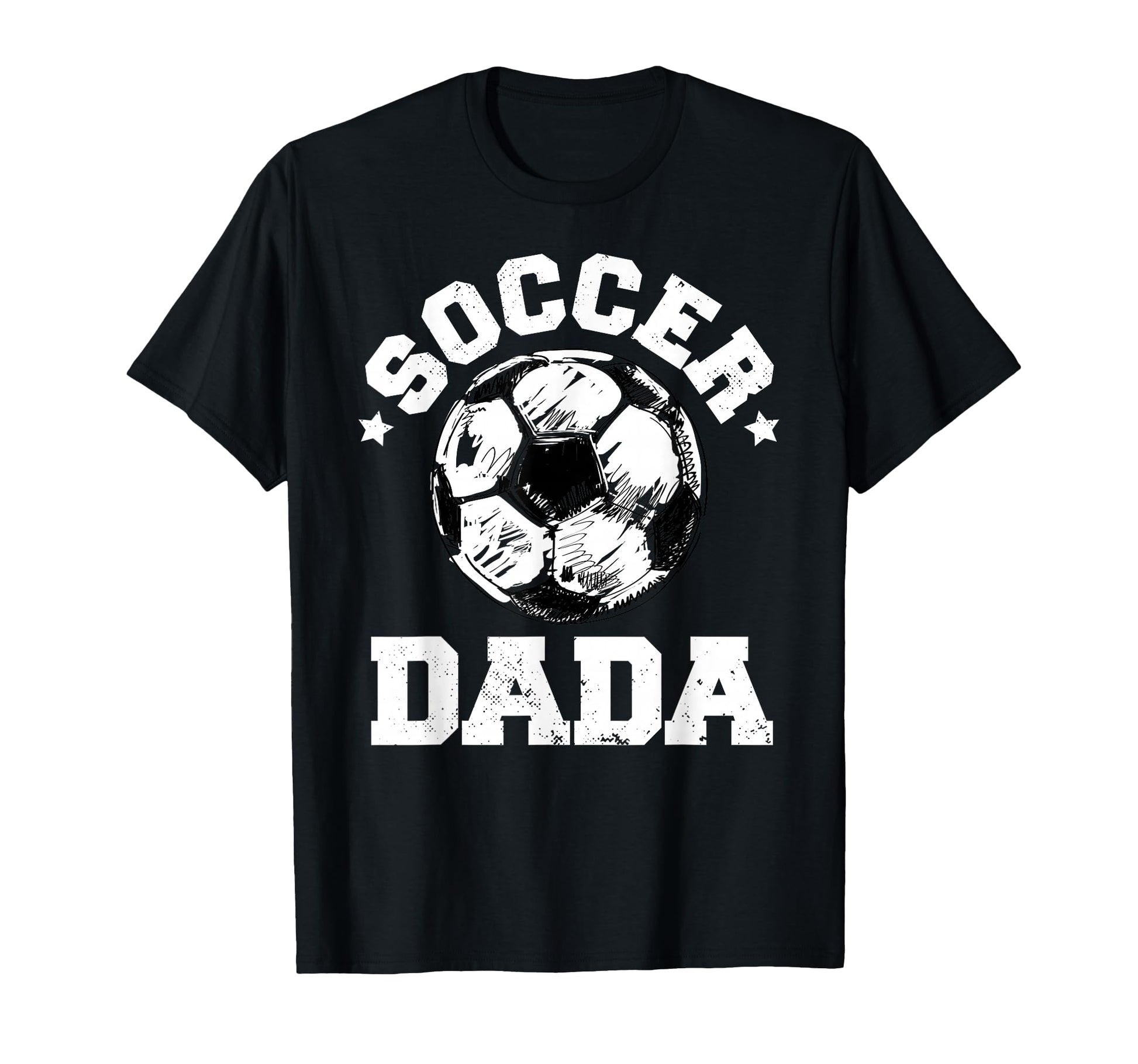 Soccer Dada Soccer Ball Distressed T-Shirt - Custom Art Print Men Women - T-Shirt, Sweatshirt, Hoodie
