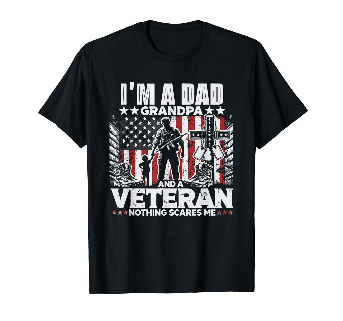 Veteran Dad Grandpa Veteran Dad Veteran T-Shirt - Minimalist Print Unisex - T-Shirt, Sweatshirt, Hoodie