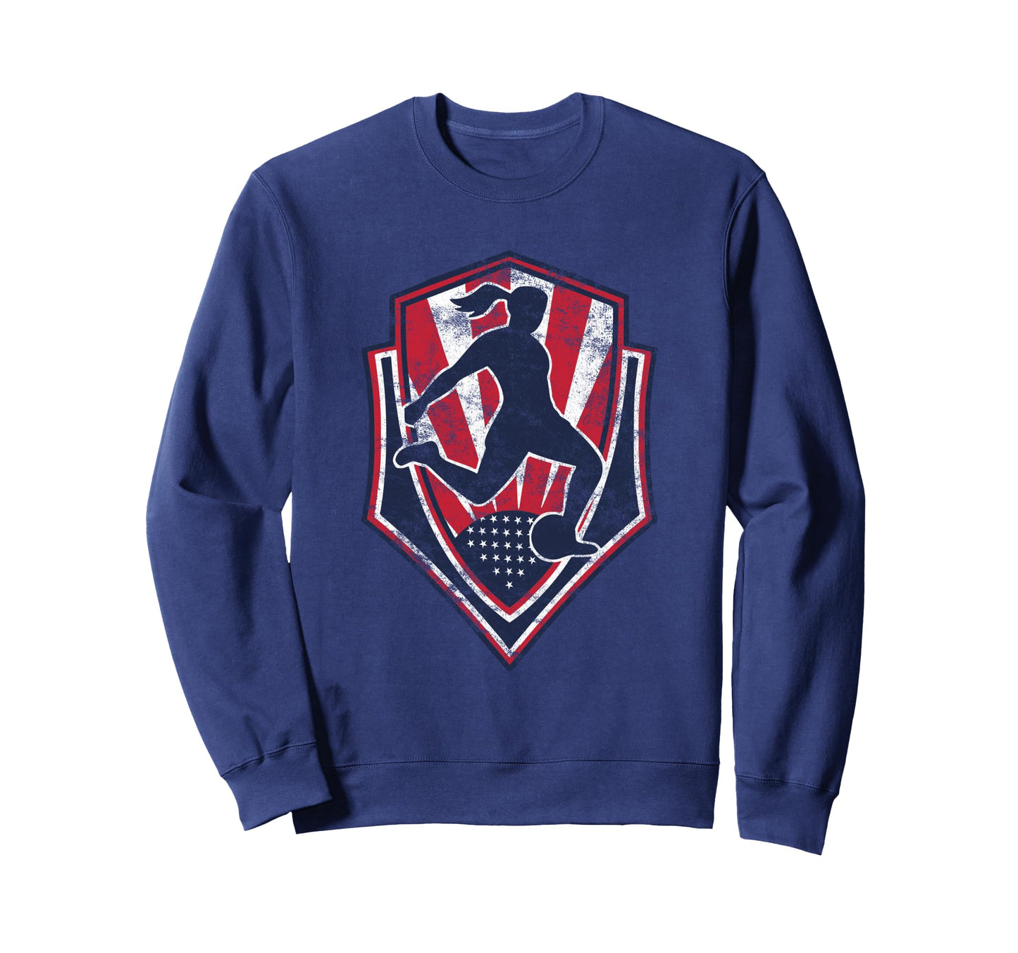 Distressed Usa Soccer Football Sweatshirt - Fun Novelty Design for Adults - T-Shirt, Sweatshirt, Hoodie