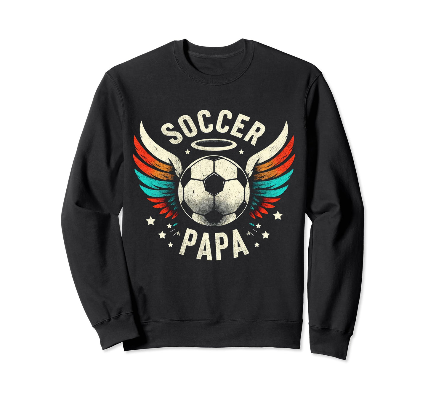 Soccer Papa Family Matching Dad Sweatshirt - Aesthetic Graphic Unisex - T-Shirt, Sweatshirt, Hoodie