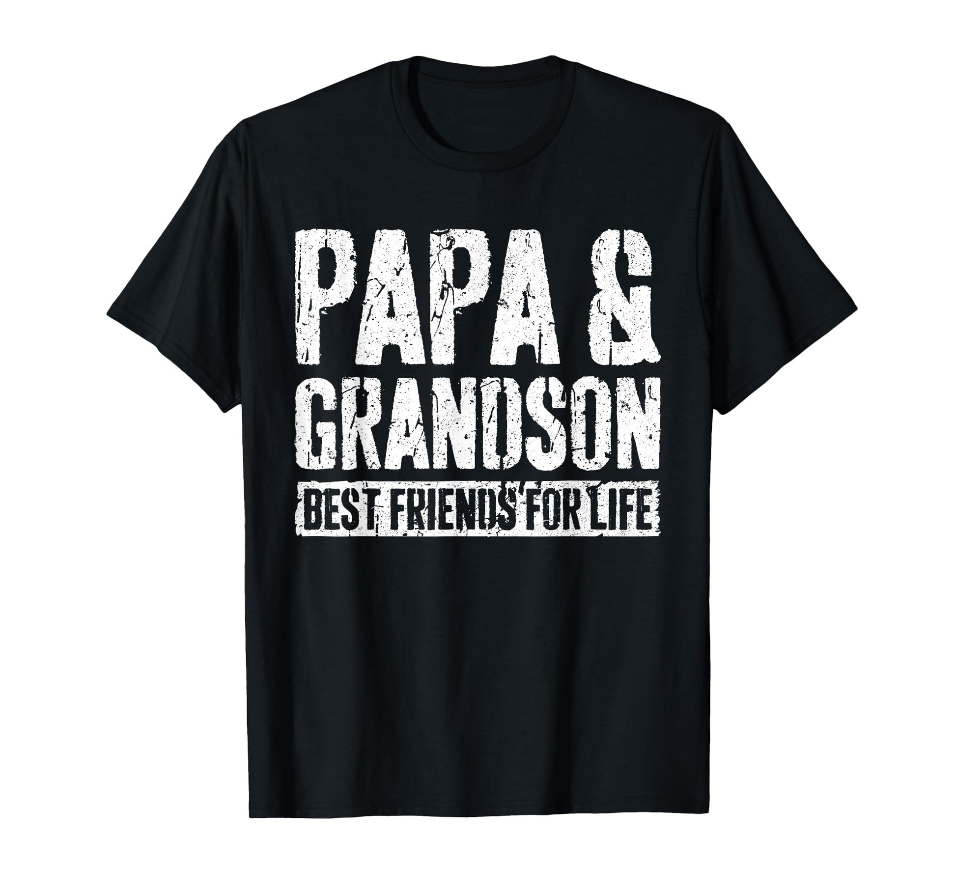 Papa And Grandson Best Friends Life T-Shirt - Custom Art Print Unisex - T-Shirt, Sweatshirt, Hoodie