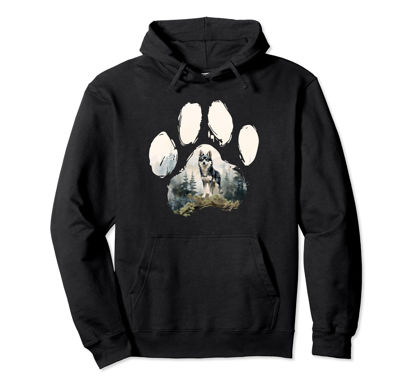 Alaskan Klee Kai Mountain Paw Dog Mom Dad Hoodie - Trendy Graphic Unisex - T-Shirt, Sweatshirt, Hoodie