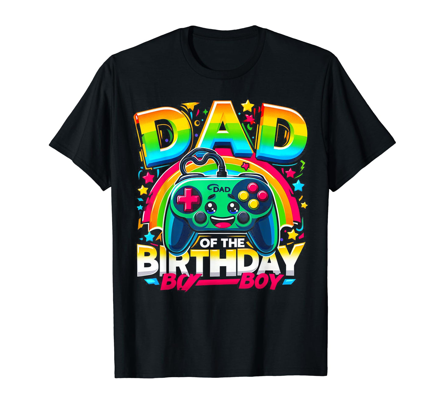 Dad Birthday Matching Video Gamer T-Shirt - Custom Art Print Men Women - T-Shirt, Sweatshirt, Hoodie