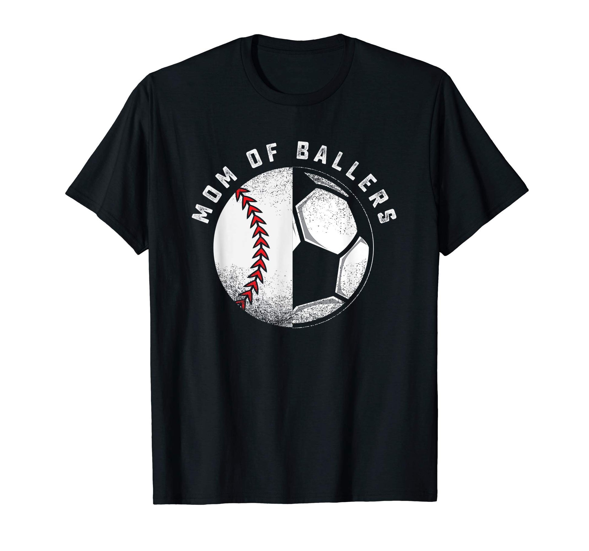 Mom Ballers Baseball Soccer T-Shirt - Casual Everyday Wear for Adults - T-Shirt, Sweatshirt, Hoodie