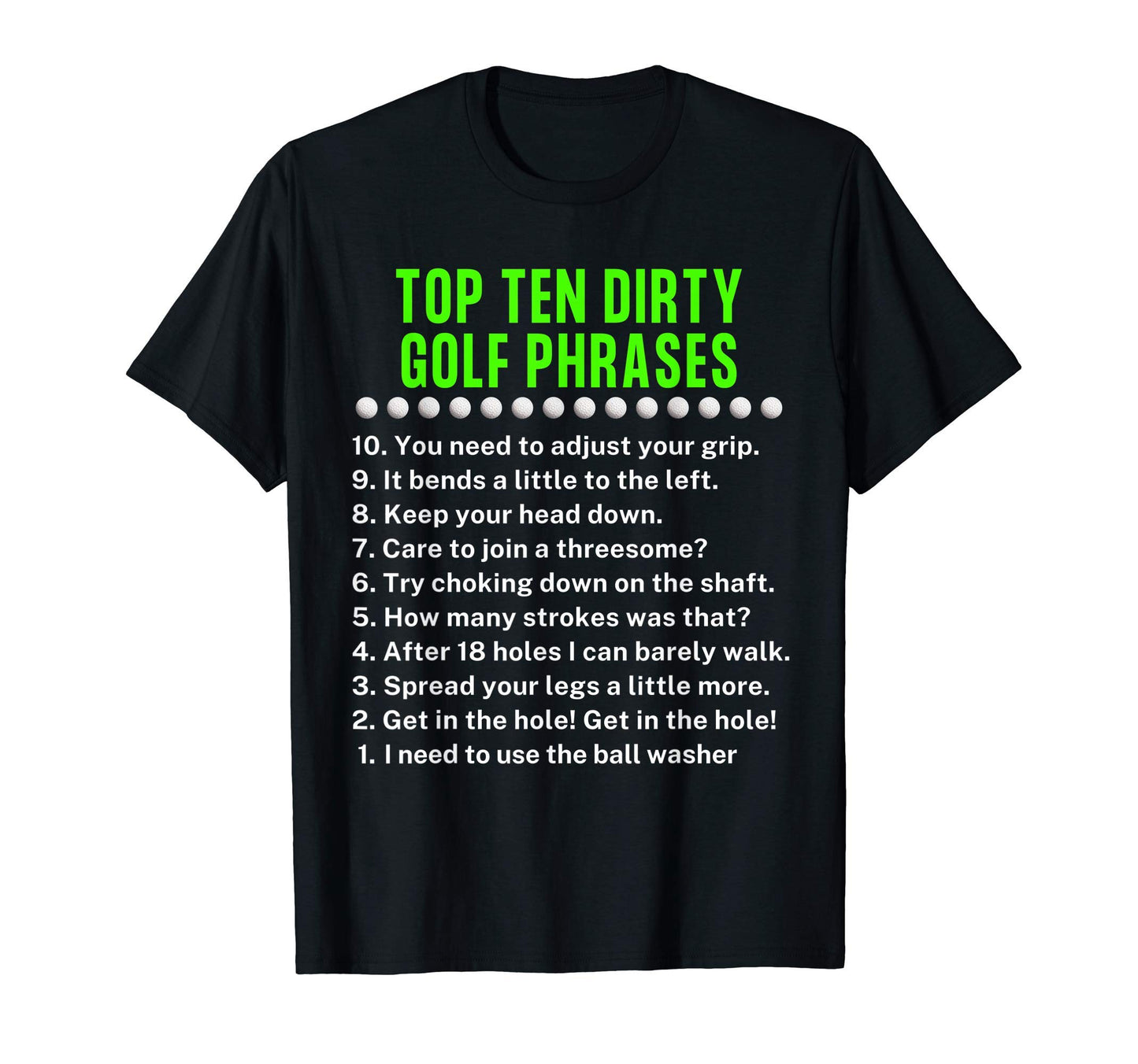 Gag Golf Ideas Golf Dad Funny Golf T-Shirt - Minimalist Print for Adults - T-Shirt, Sweatshirt, Hoodie