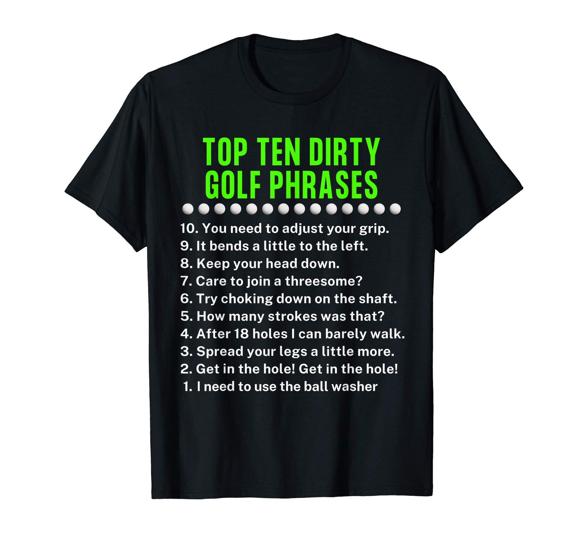 Gag Golf Ideas Golf Dad Funny Golf T-Shirt - Minimalist Print for Adults - T-Shirt, Sweatshirt, Hoodie