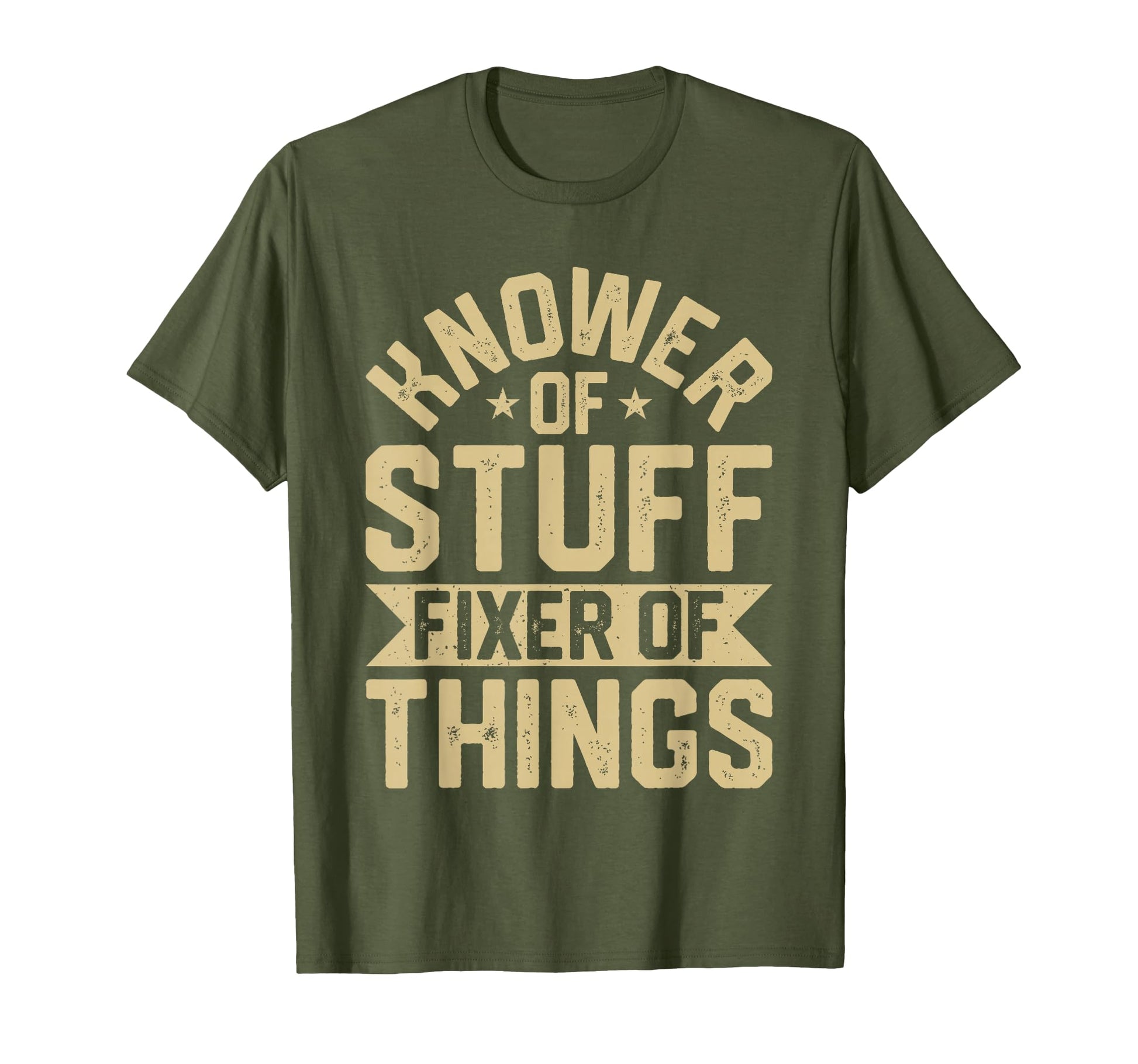 Knower Stuff Fixer Things Funny Handyman T-Shirt - Custom Art Print Unisex - T-Shirt, Sweatshirt, Hoodie