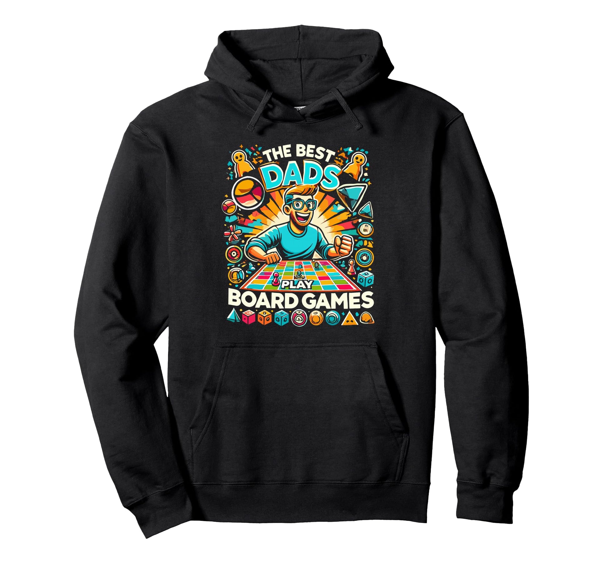 Funny Board Game Dad Game Night Board Hoodie - Novelty Apparel Men Women - T-Shirt, Sweatshirt, Hoodie