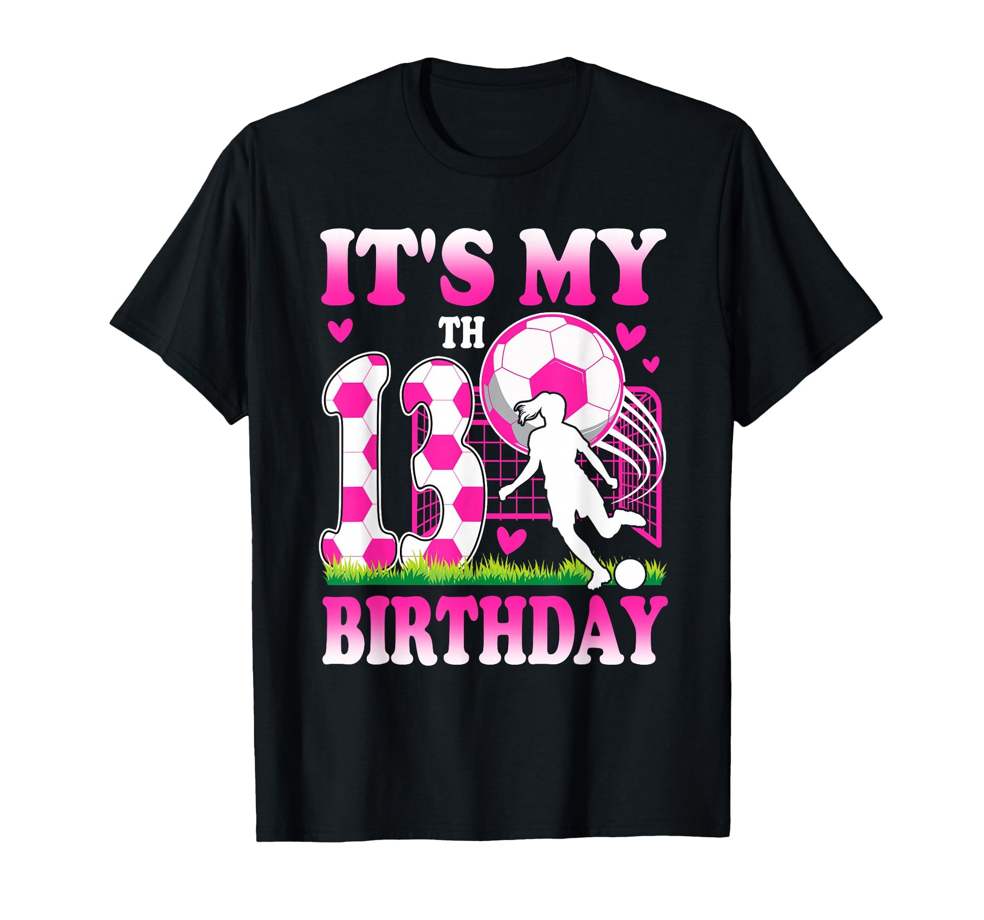 13 Year Old Birthday Soccer Themed T-Shirt - Unique Graphic Men Women - T-Shirt, Sweatshirt, Hoodie