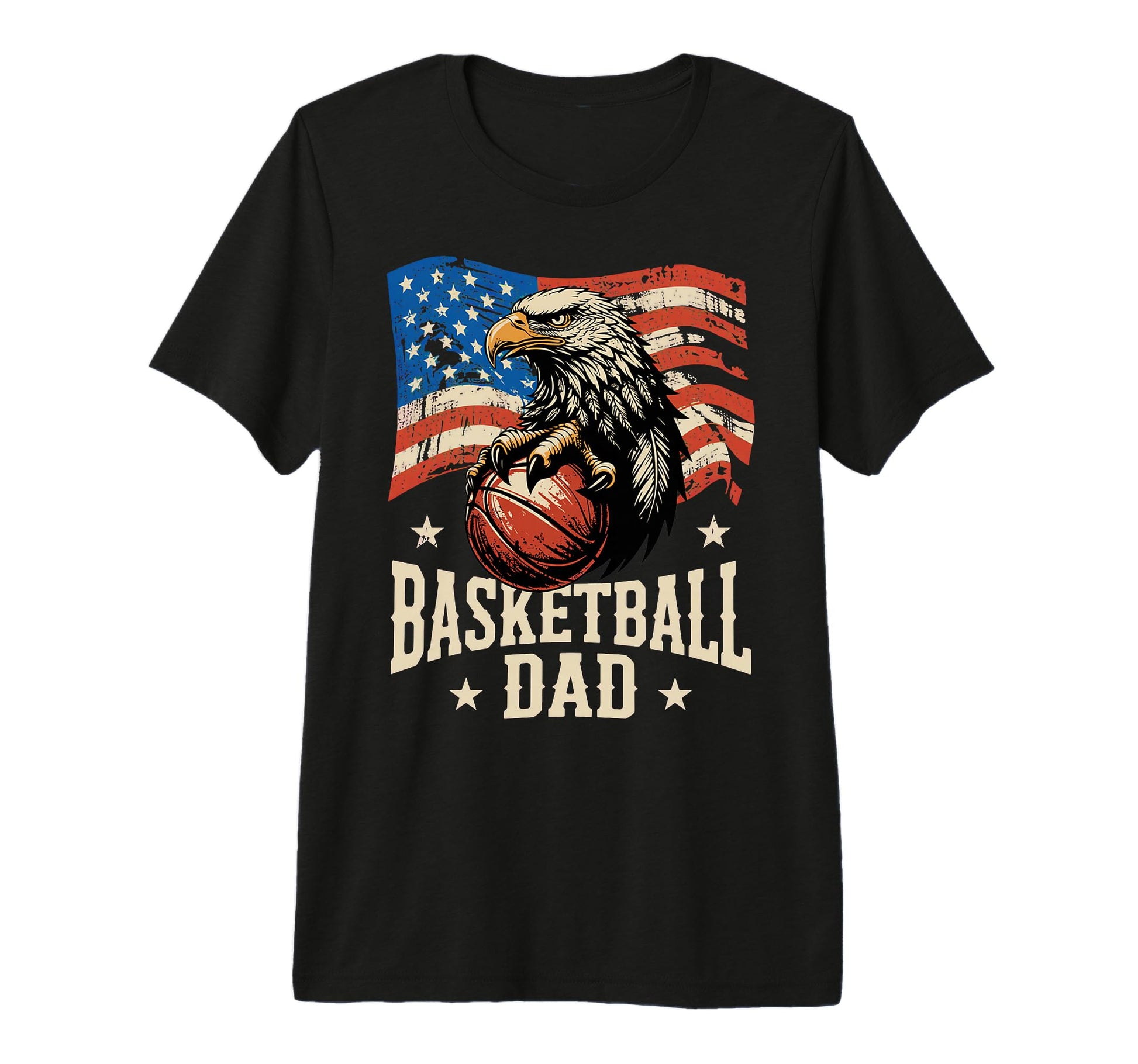 Mens Basketball American Flag T-Shirt - Casual Everyday Wear Unisex - T-Shirt, Sweatshirt, Hoodie