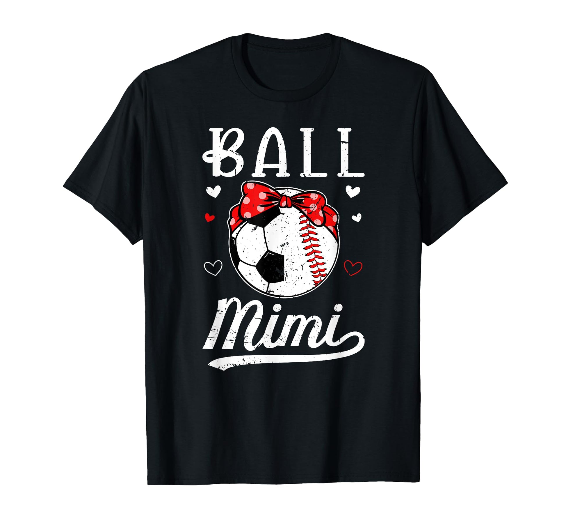 Ball Mimi Grandma Baseball Soccer Mimi T-Shirt - Unique Graphic for Adults - T-Shirt, Sweatshirt, Hoodie