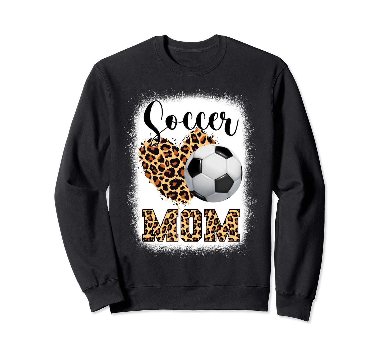 Funny Soccer Mom Leopard Family Sweatshirt - Minimalist Print Men Women - T-Shirt, Sweatshirt, Hoodie