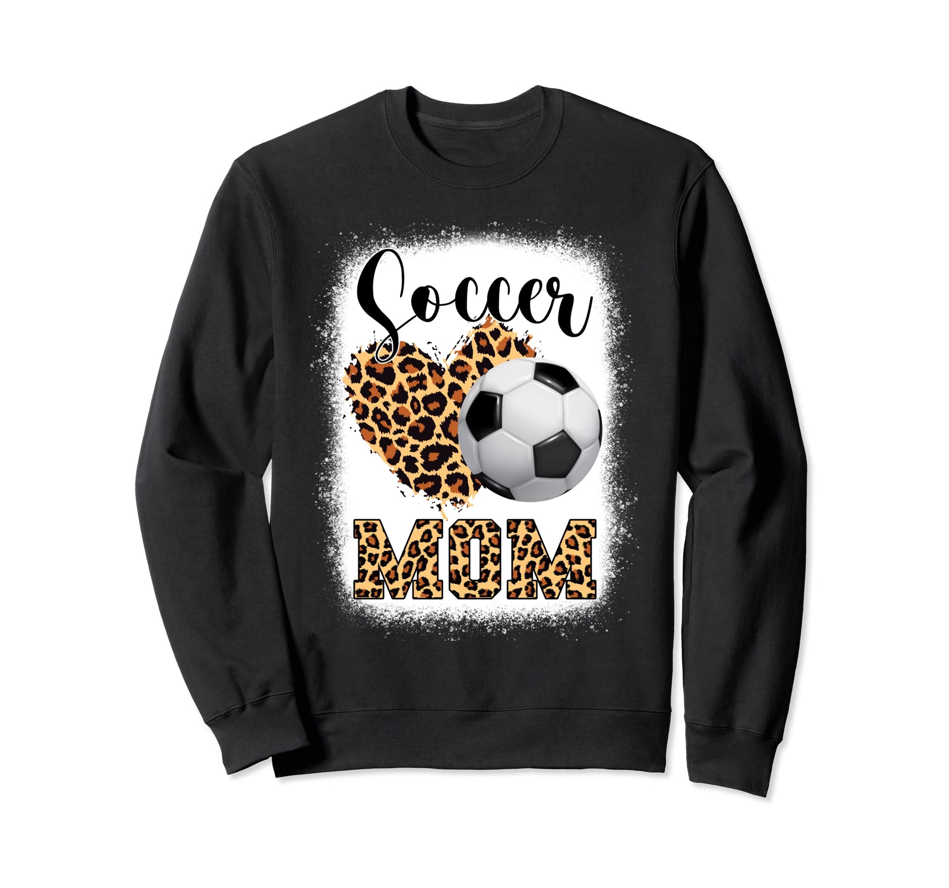 Funny Soccer Mom Leopard Family Sweatshirt - Minimalist Print Men Women - T-Shirt, Sweatshirt, Hoodie