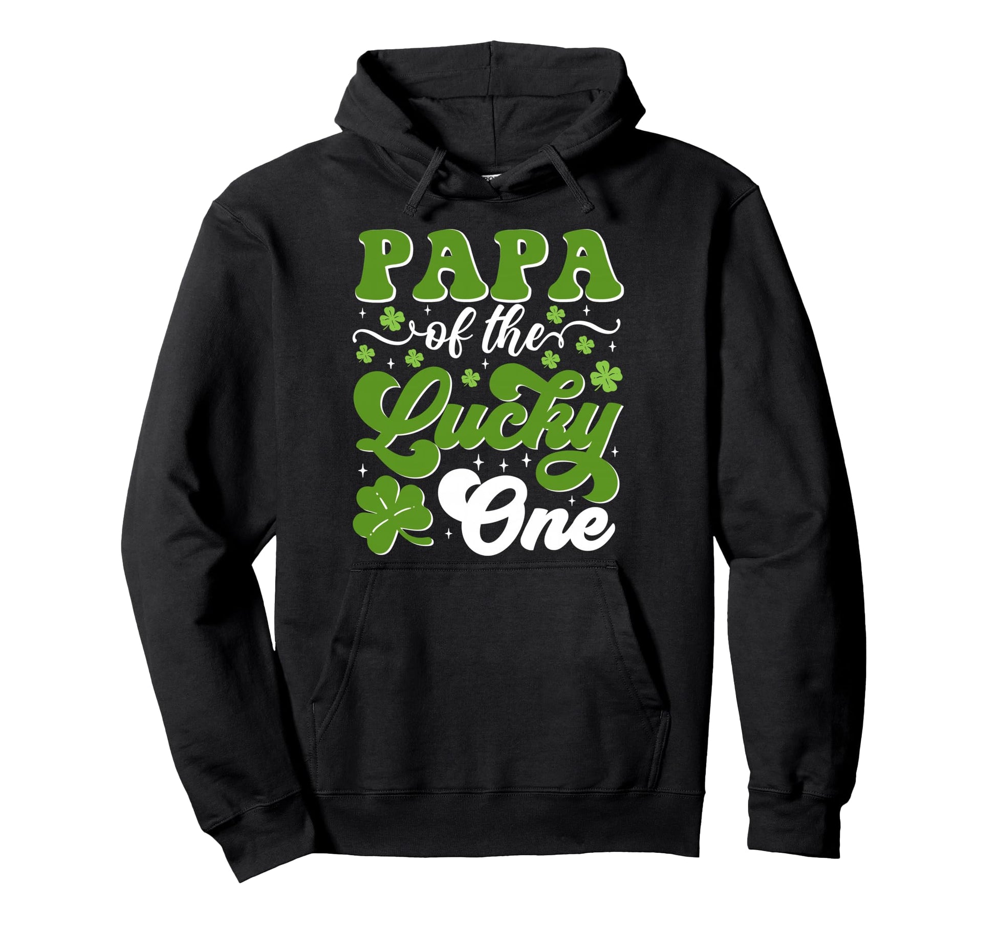 Papa Lucky One First Birthday St Hoodie - Novelty Apparel for Adults - T-Shirt, Sweatshirt, Hoodie