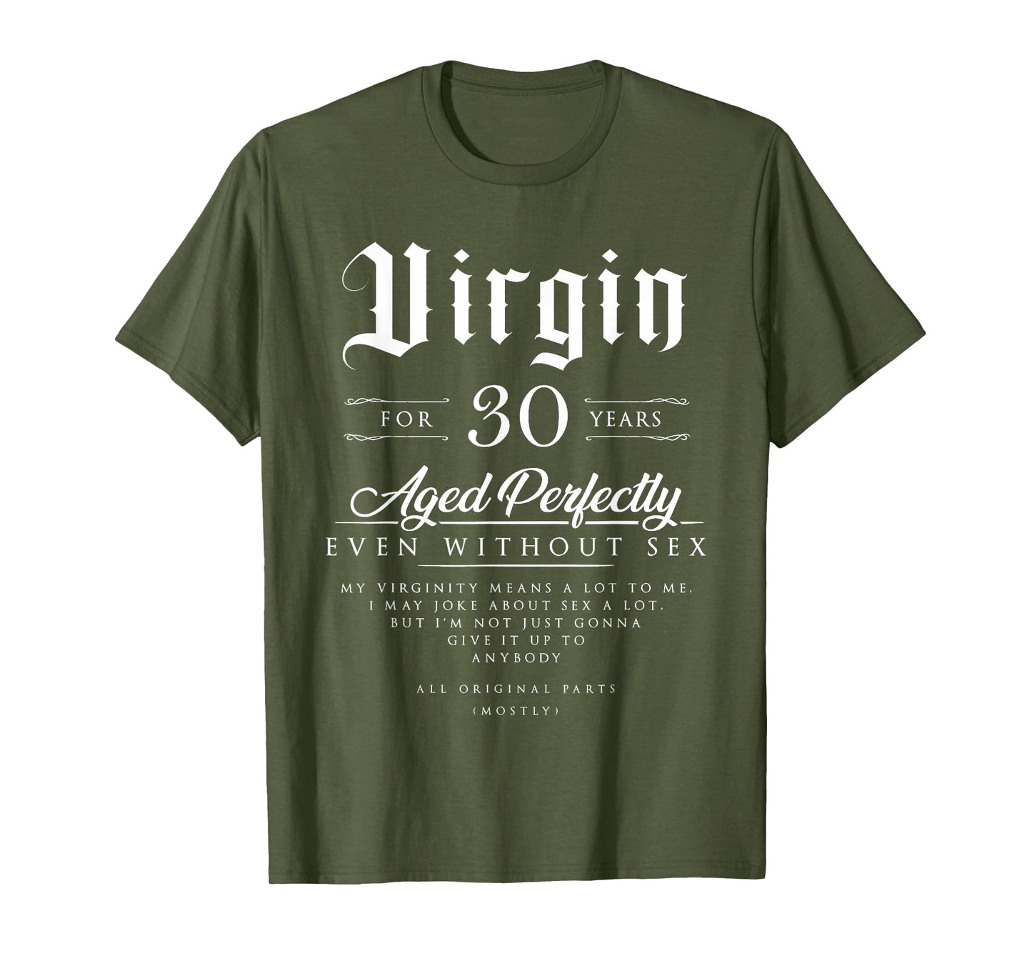 30Th Funny Birthday Gift Virgin 30 T-Shirt - Trendy Graphic for Adults - T-Shirt, Sweatshirt, Hoodie