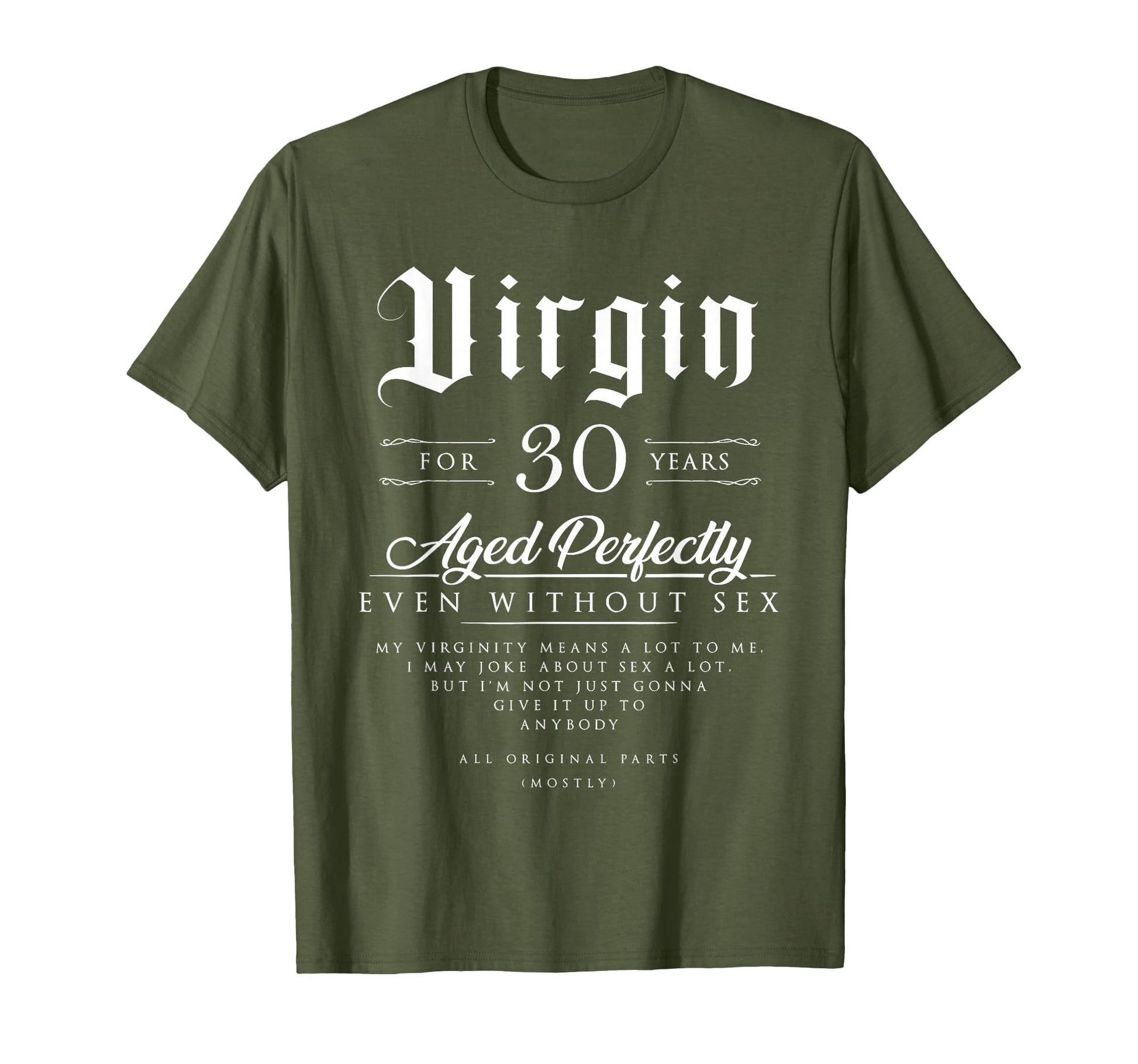 30Th Funny Birthday Gift Virgin 30 T-Shirt - Trendy Graphic for Adults - T-Shirt, Sweatshirt, Hoodie