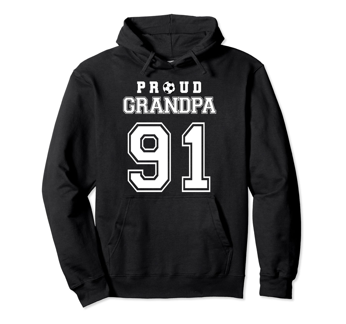Number 91 Custom Proud Soccer Futbol Hoodie - Novelty Apparel Unisex - T-Shirt, Sweatshirt, Hoodie