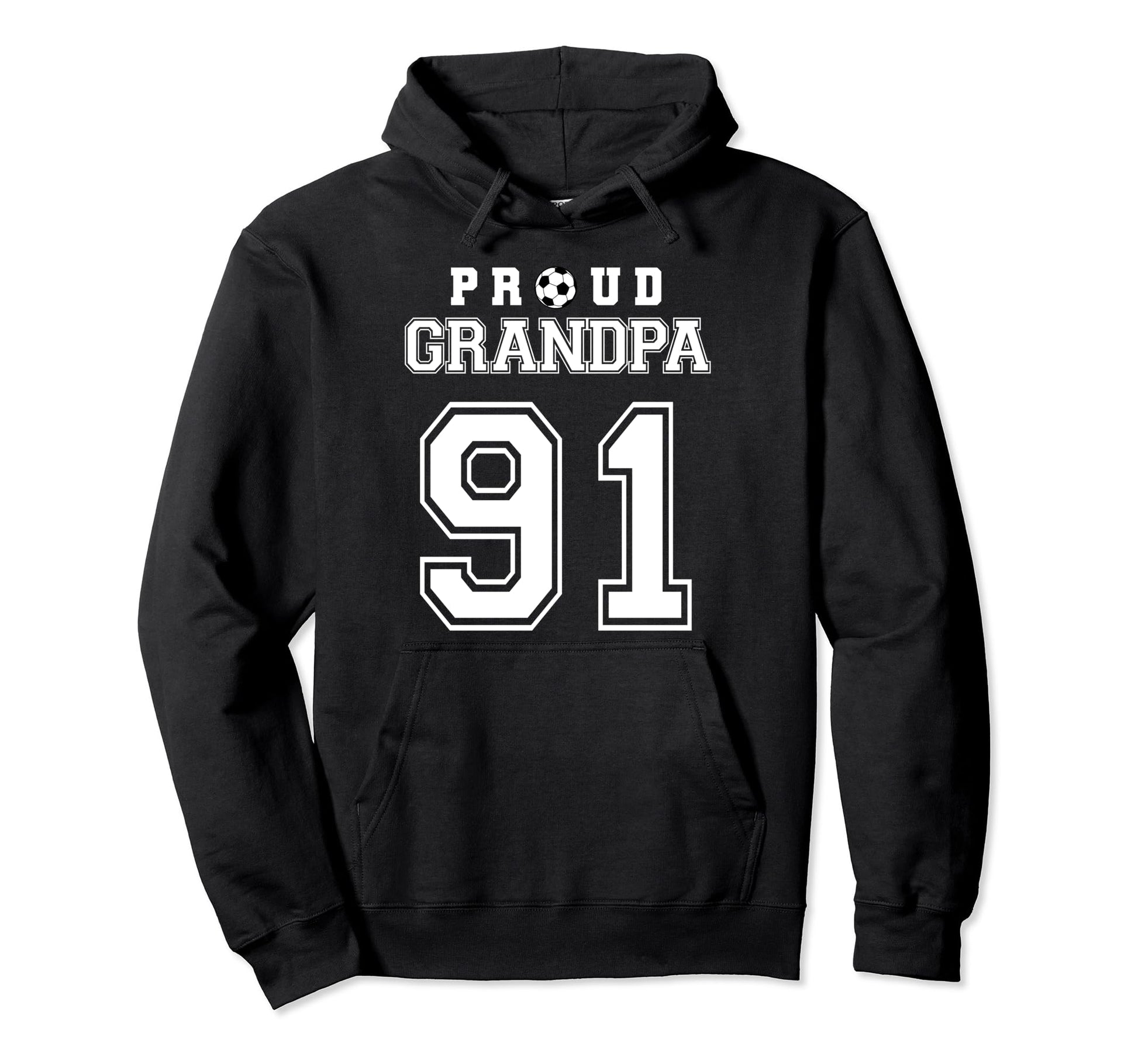 Number 91 Custom Proud Soccer Futbol Hoodie - Novelty Apparel Unisex - T-Shirt, Sweatshirt, Hoodie