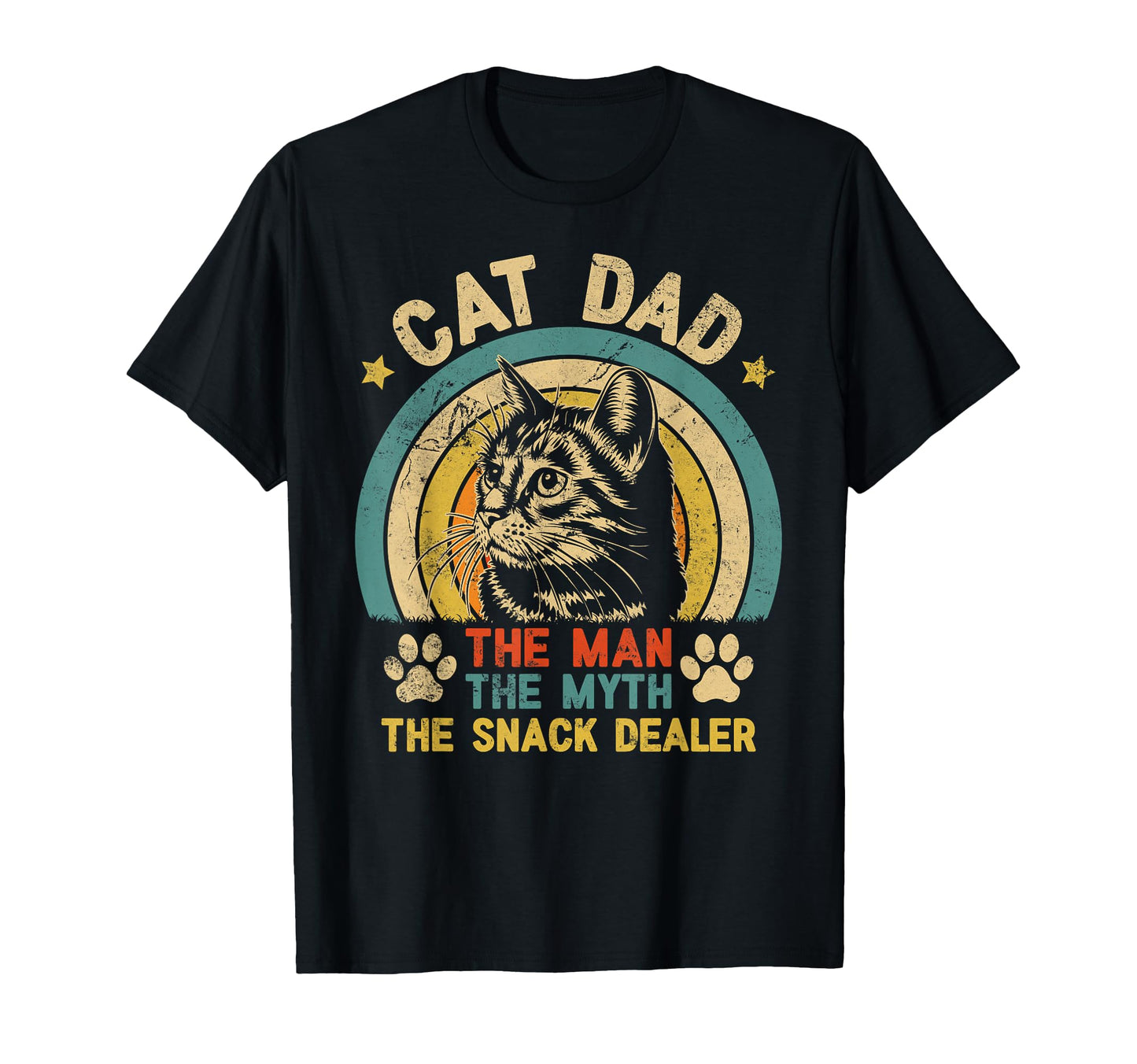 Cat Dad Myth Snack Dealer Cat Dad T-Shirt - Casual Everyday Wear Men Women - T-Shirt, Sweatshirt, Hoodie