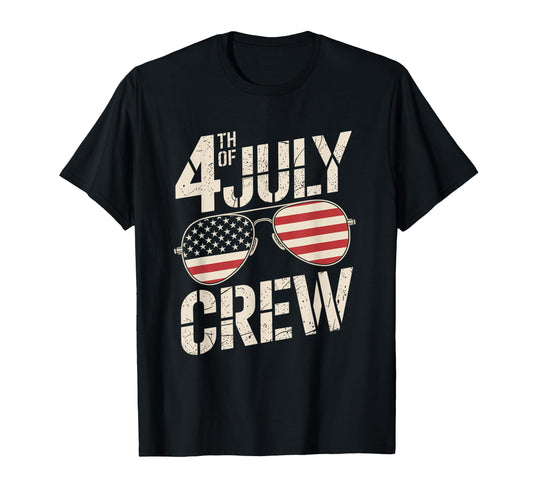 4Th July Crew Matching Funny Family T-Shirt - Graphic Print Unisex - T-Shirt, Sweatshirt, Hoodie