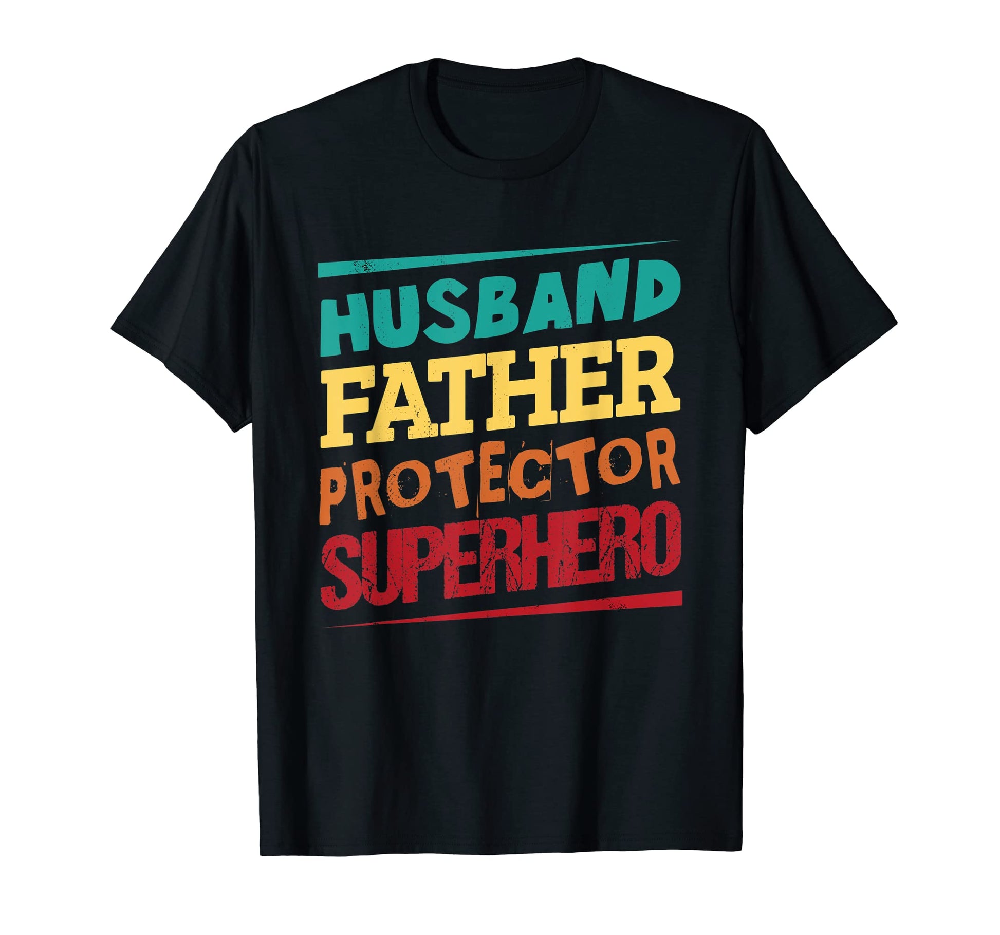 Husband Father Protector Superhero T-Shirt - Minimalist Print Unisex - T-Shirt, Sweatshirt, Hoodie