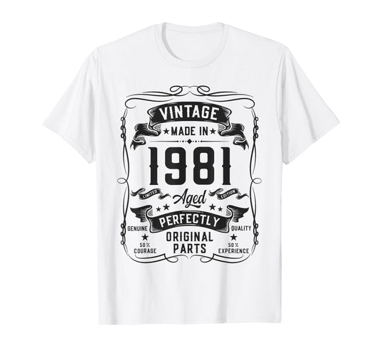 1981 45Yr 45Th Birthday Gifts 45 Years Old T-Shirt - Unique Graphic Unisex - T-Shirt, Sweatshirt, Hoodie
