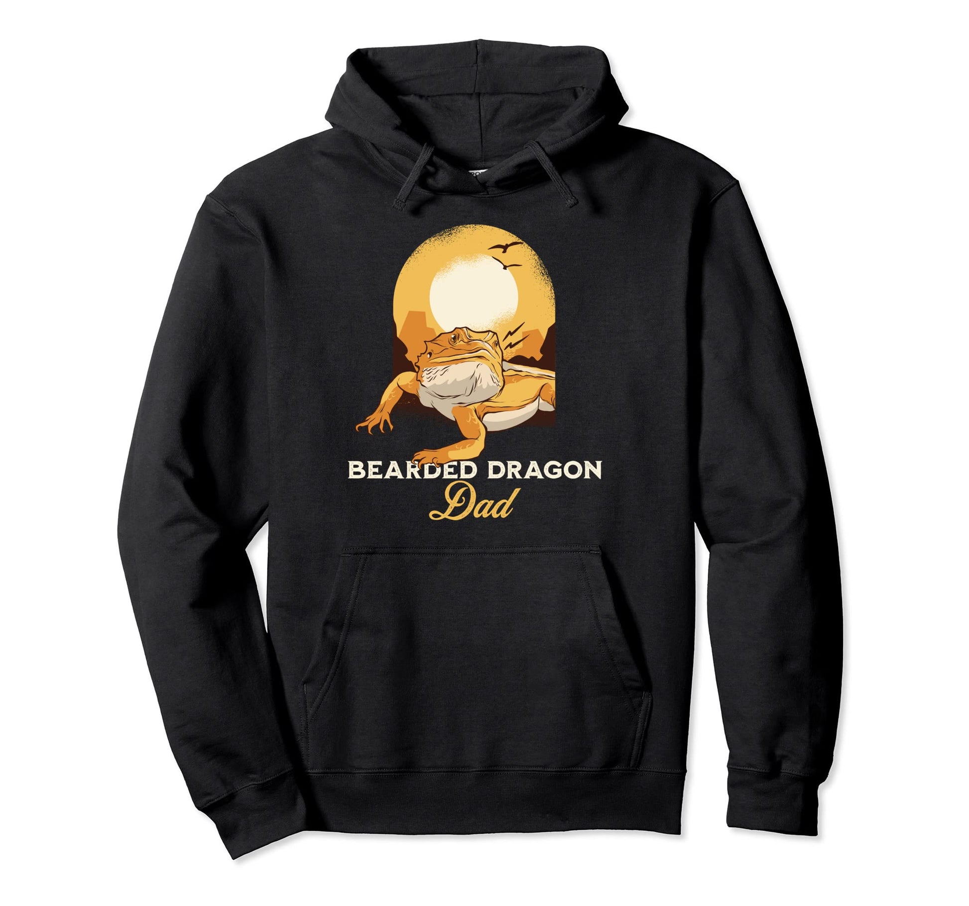 Bearded Dragon Dad Reptile Lizard Hoodie - Streetwear Style for Adults - T-Shirt, Sweatshirt, Hoodie