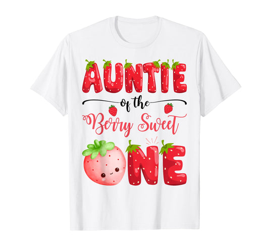 Auntie Berry Sweet One Birthday T-Shirt - Aesthetic Graphic Unisex - T-Shirt, Sweatshirt, Hoodie