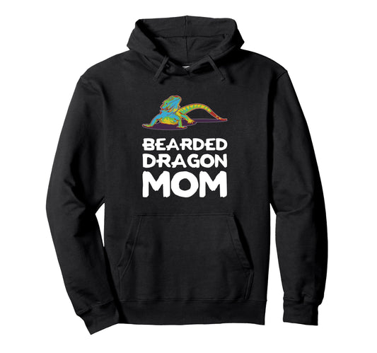 Bearded Dragon Mom Beardie Mother Hoodie - Minimalist Print for Adults - T-Shirt, Sweatshirt, Hoodie
