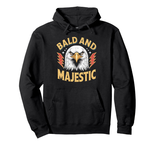 Bald Majestic Sexy Bald Guy Funny Dad Hoodie - Novelty Apparel for Adults - T-Shirt, Sweatshirt, Hoodie