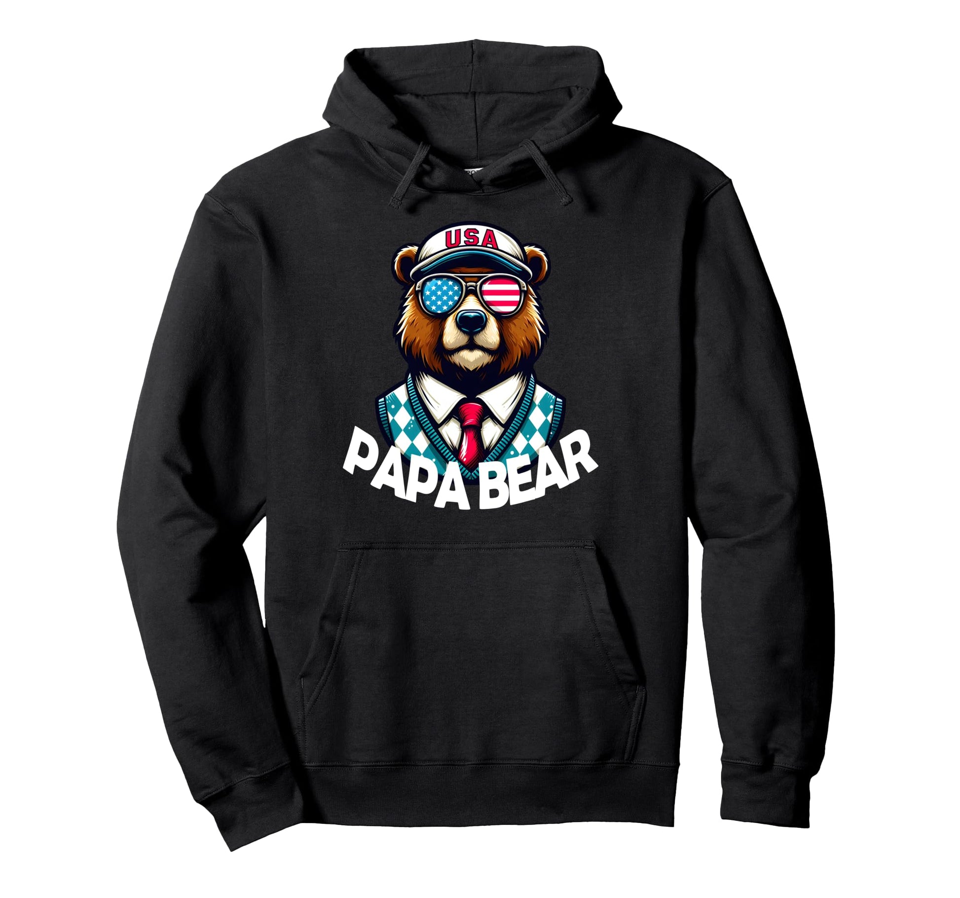 Papa Bear Gifts Funny Birthday Fun Hoodie - Fun Novelty Design for Adults - T-Shirt, Sweatshirt, Hoodie