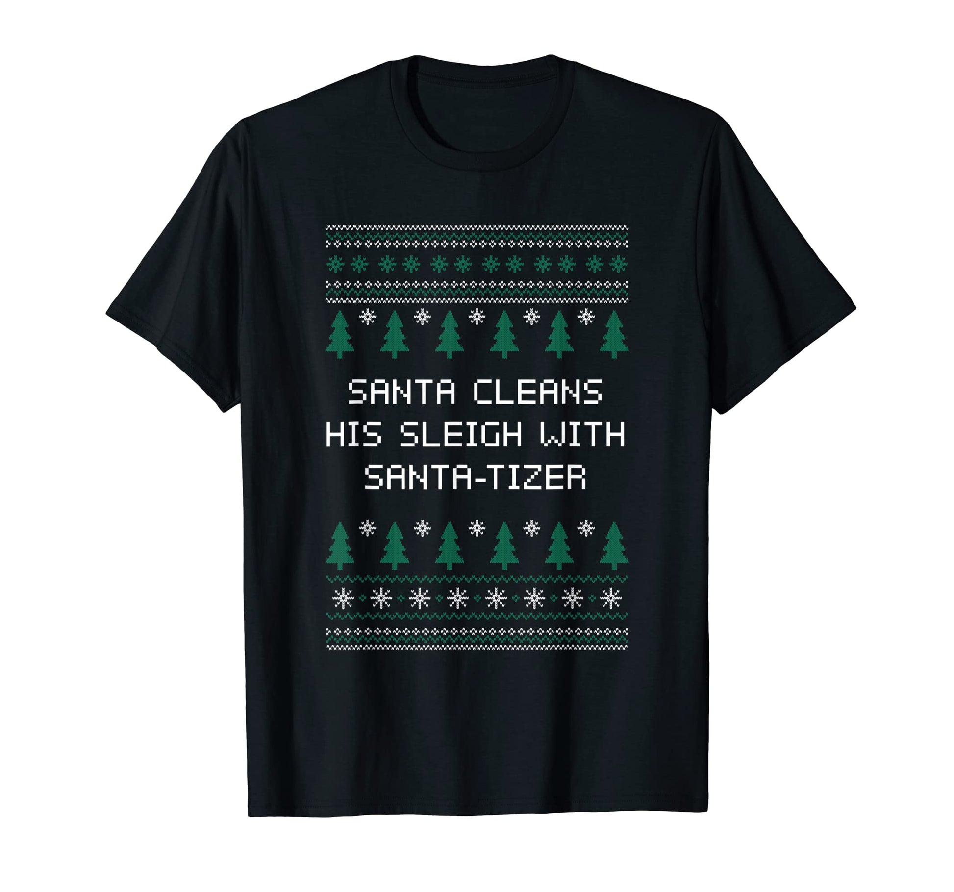 Santa Cleans His Sleigh Santa Tizer Dad T-Shirt - Minimalist Print Unisex - T-Shirt, Sweatshirt, Hoodie
