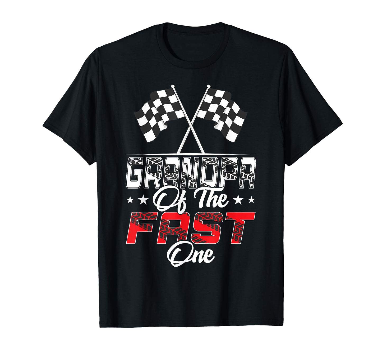 Grandpa Fast One First Birthday Racing T-Shirt - Custom Art Print Unisex - T-Shirt, Sweatshirt, Hoodie