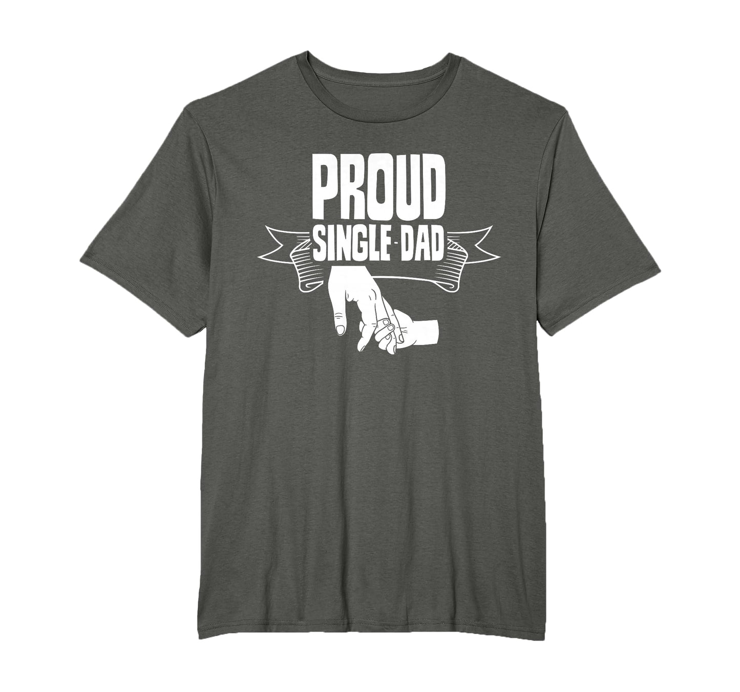 Proud Single Dad Lone Fathers Day Parent T-Shirt - Custom Art Print Unisex - T-Shirt, Sweatshirt, Hoodie