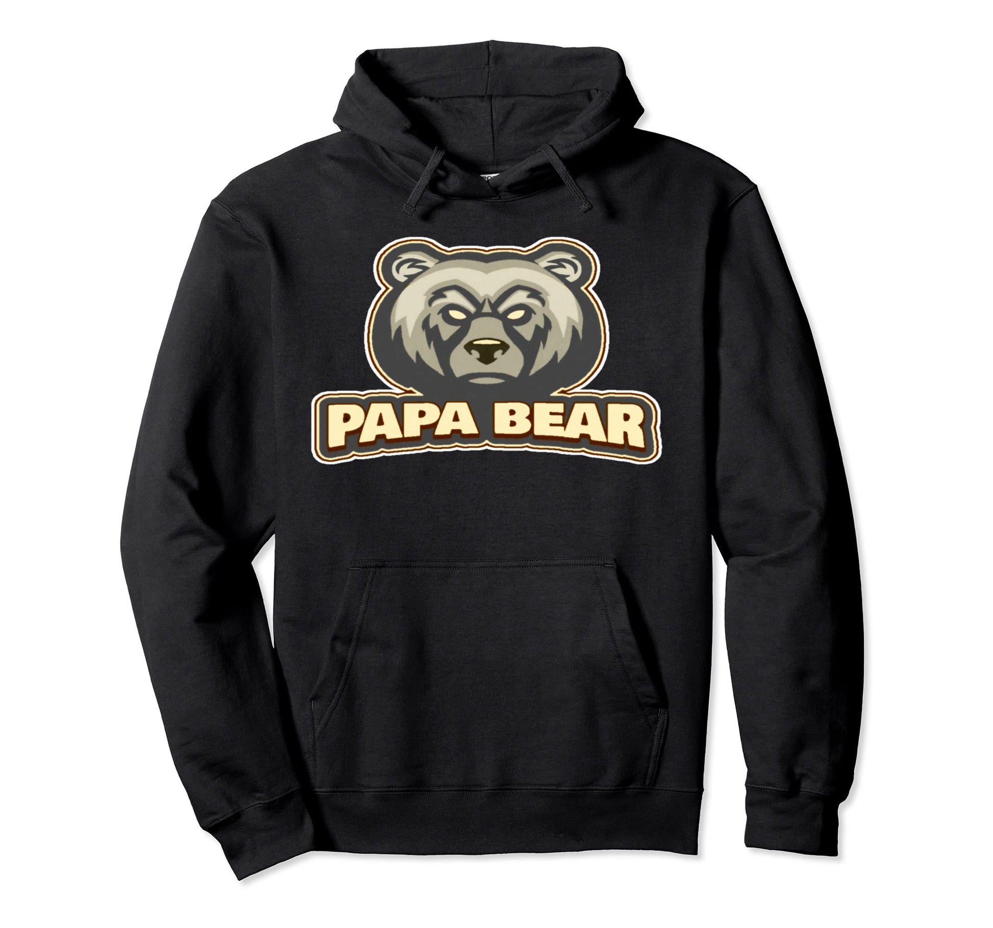 Papa Bear Gay Pride Flag Colors Daddy Hoodie - Aesthetic Graphic for Adults - T-Shirt, Sweatshirt, Hoodie