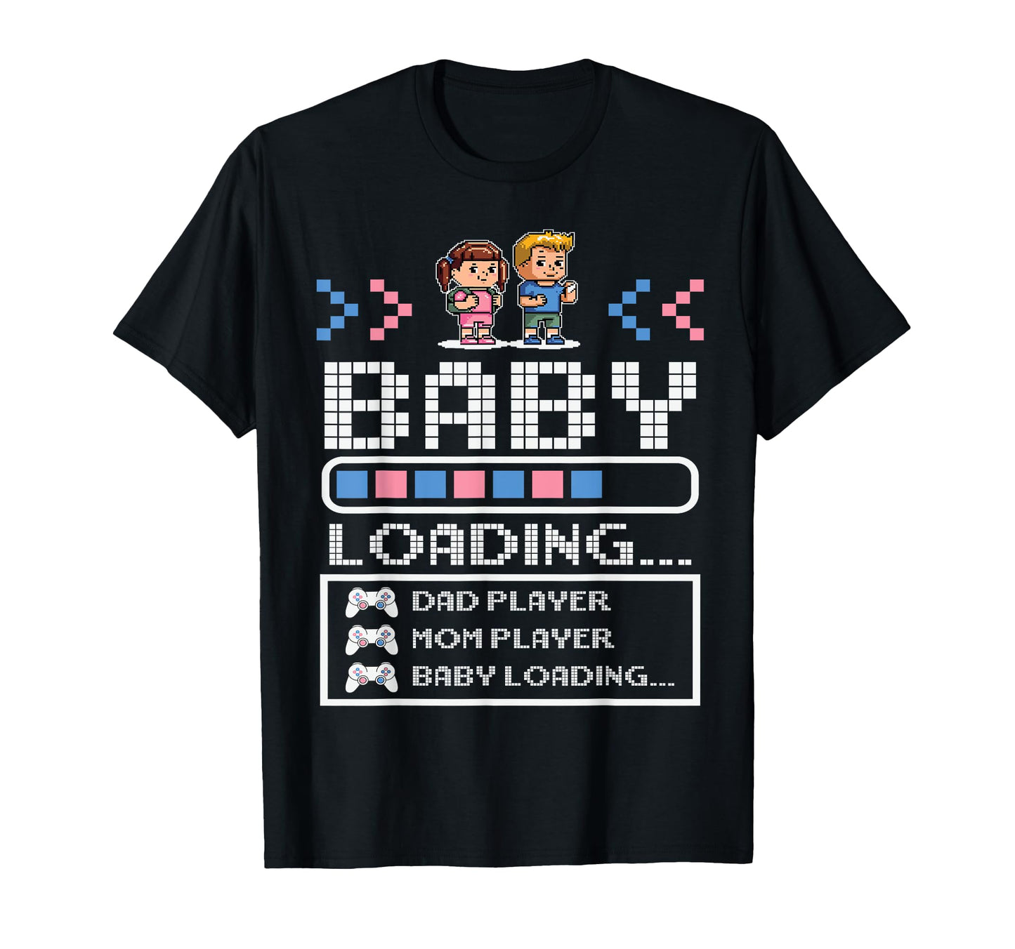 Loading Pregnancy Announcement Gaming T-Shirt - Unique Graphic for Adults - T-Shirt, Sweatshirt, Hoodie