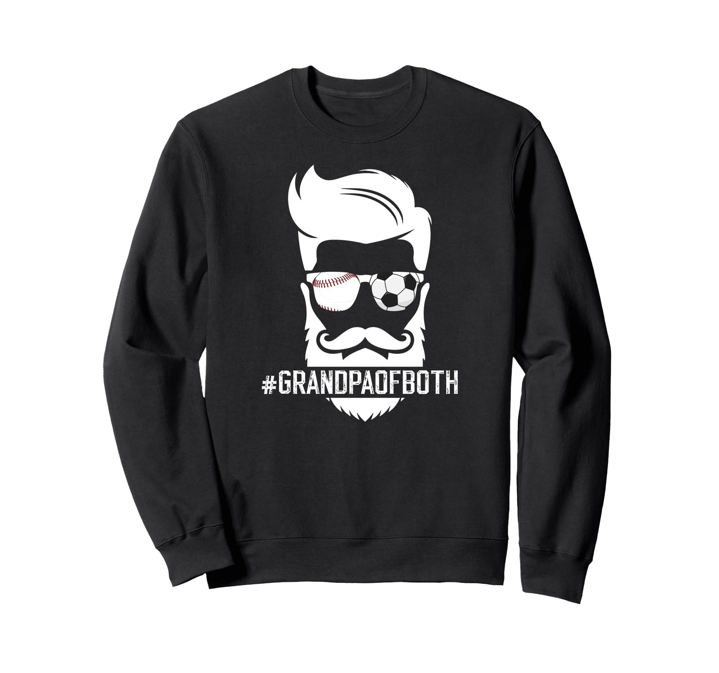 Grandpa Both Baseball Soccer Sweatshirt - Casual Everyday Wear for Adults - T-Shirt, Sweatshirt, Hoodie