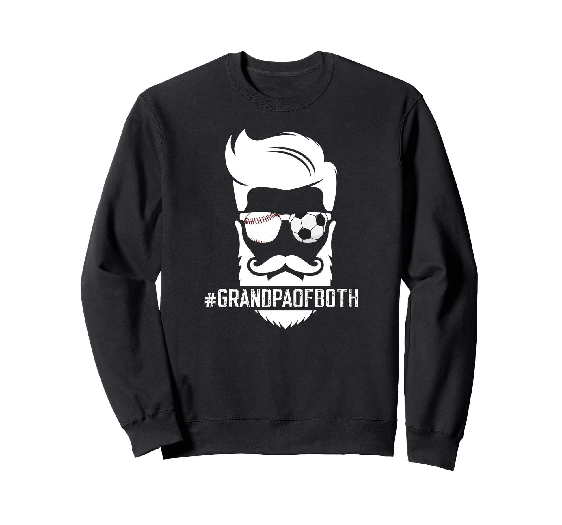 Grandpa Both Baseball Soccer Sweatshirt - Casual Everyday Wear for Adults - T-Shirt, Sweatshirt, Hoodie