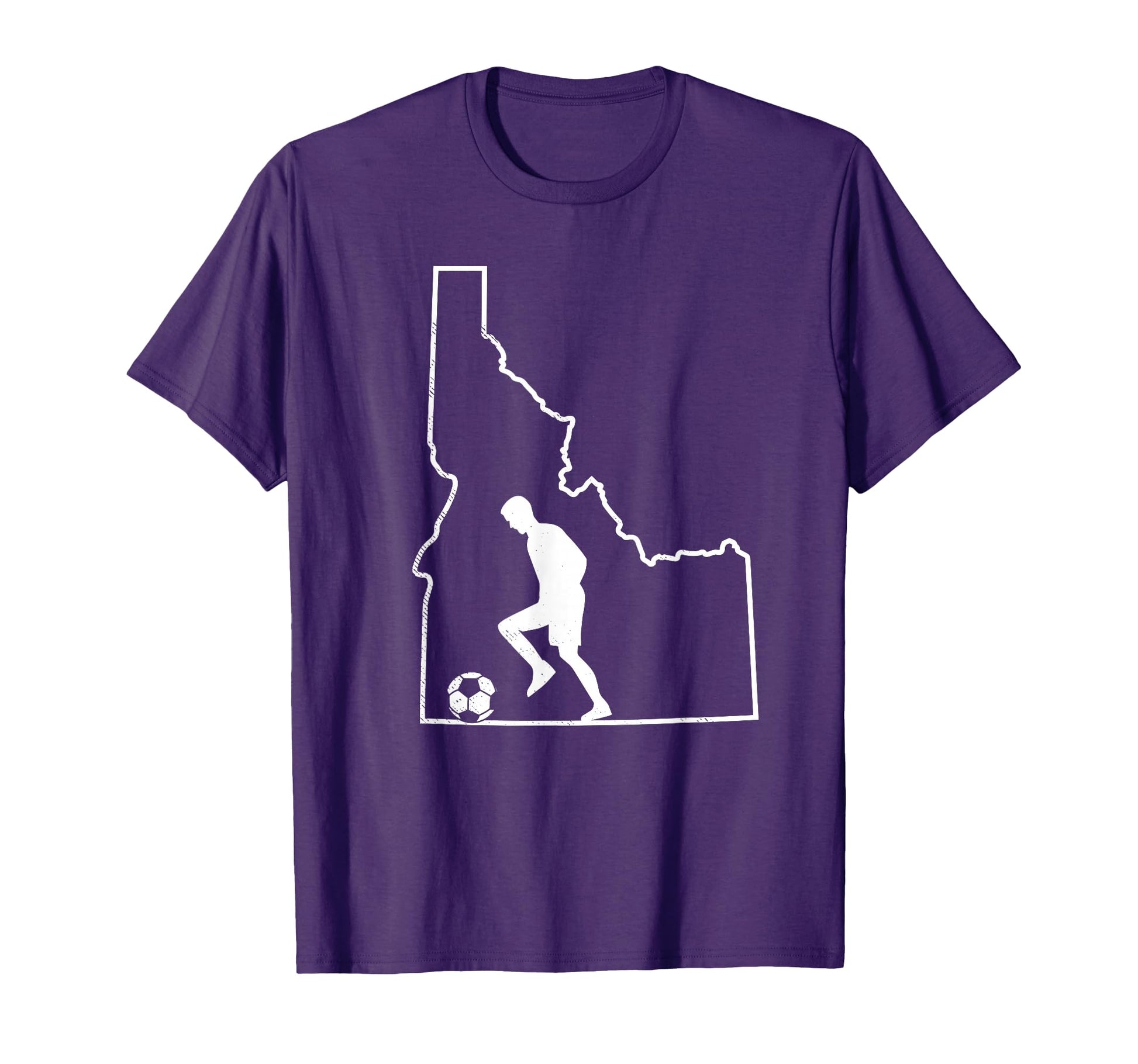 Idaho Map Soccer Player Gift Idaho T-Shirt - Minimalist Print for Adults - T-Shirt, Sweatshirt, Hoodie
