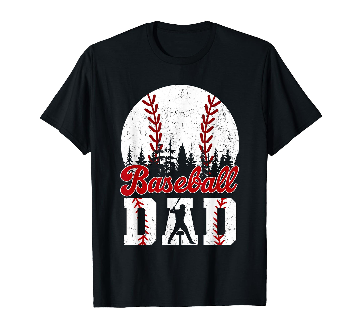 Baseball Dad Happy Fathers Day Shirts Wife T-Shirt - Graphic Print Unisex - T-Shirt, Sweatshirt, Hoodie