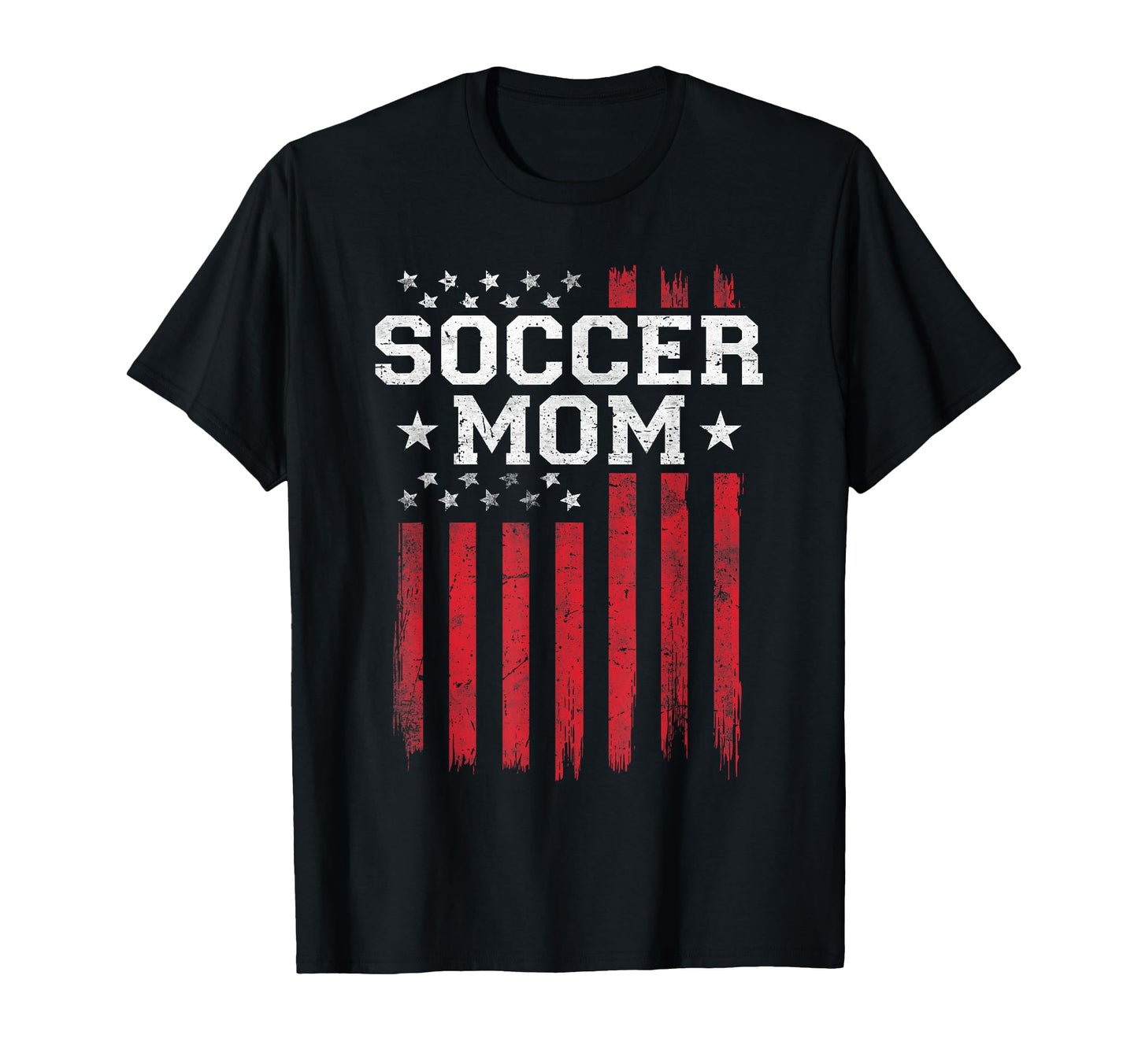 Soccer Mom Proud American Flag Usa T-Shirt - Custom Art Print for Adults - T-Shirt, Sweatshirt, Hoodie