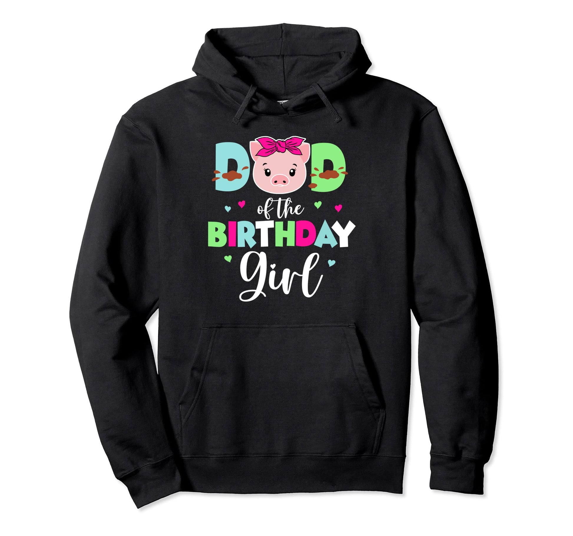 Dad Birthday Farm Pig Father 1St Hoodie - Casual Everyday Wear for Adults - T-Shirt, Sweatshirt, Hoodie