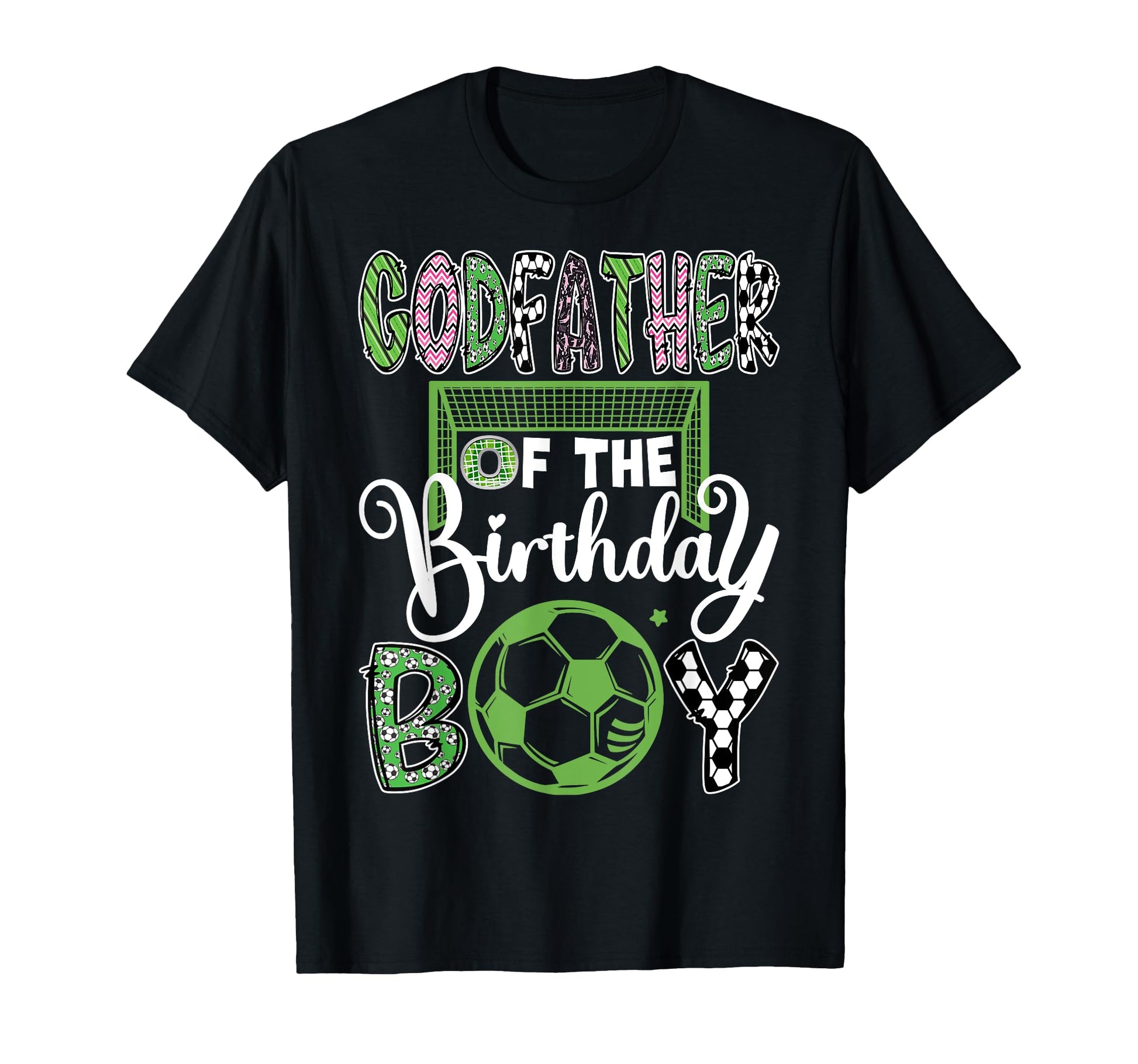 Godfather Birthday Soccer Player Birthday T-Shirt - Trendy Graphic Unisex - T-Shirt, Sweatshirt, Hoodie