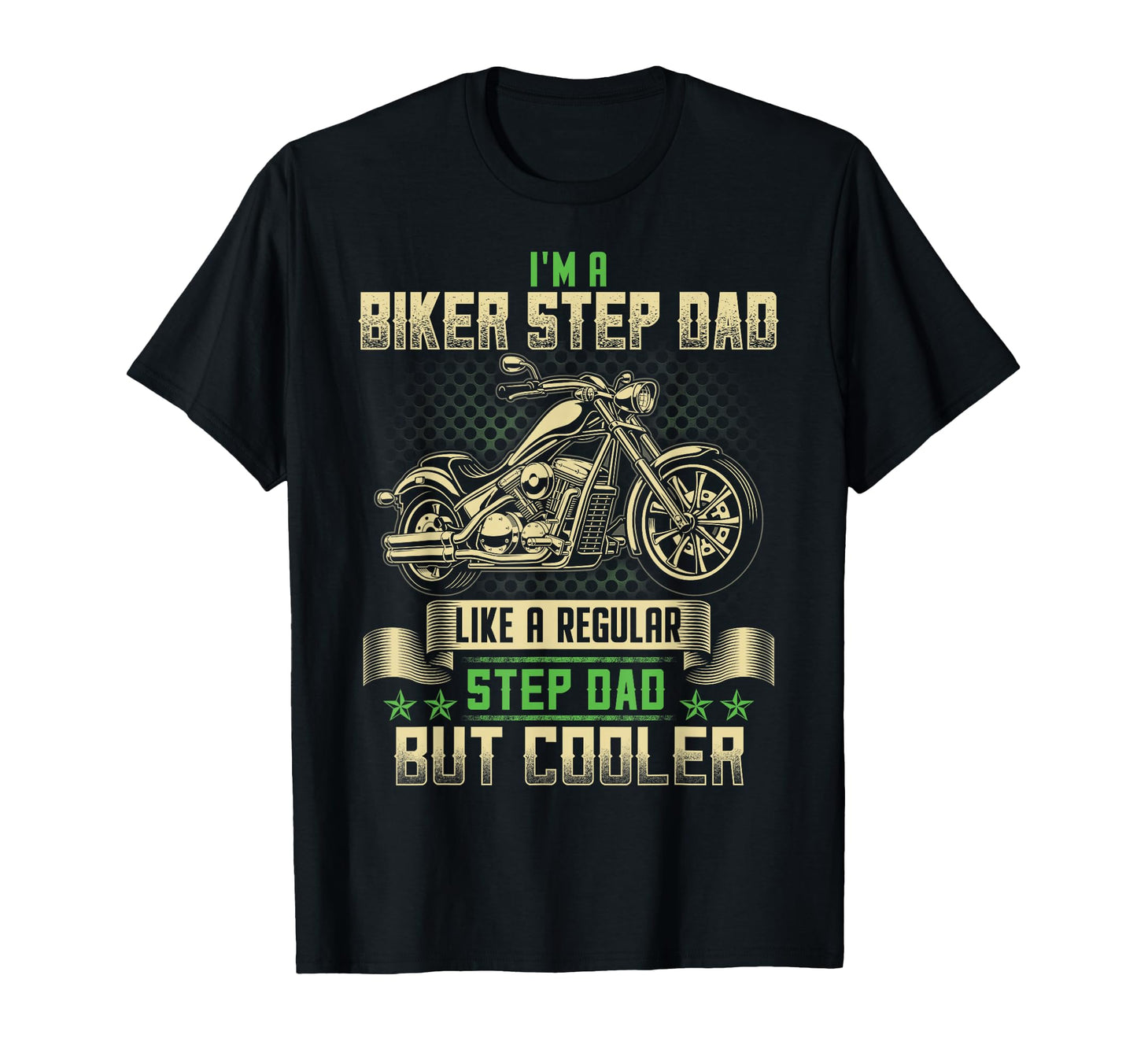 Biker Step Dad Cooler Funny Biker T-Shirt - Minimalist Print for Adults - T-Shirt, Sweatshirt, Hoodie