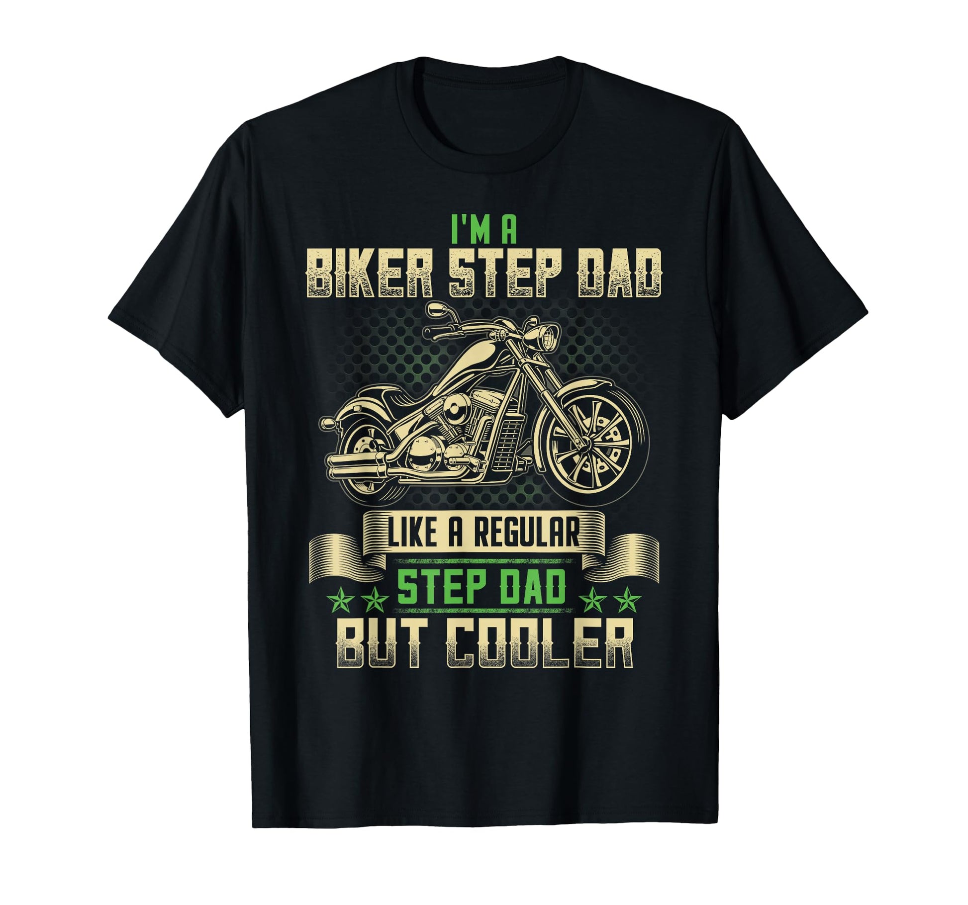 Biker Step Dad Cooler Funny Biker T-Shirt - Minimalist Print for Adults - T-Shirt, Sweatshirt, Hoodie